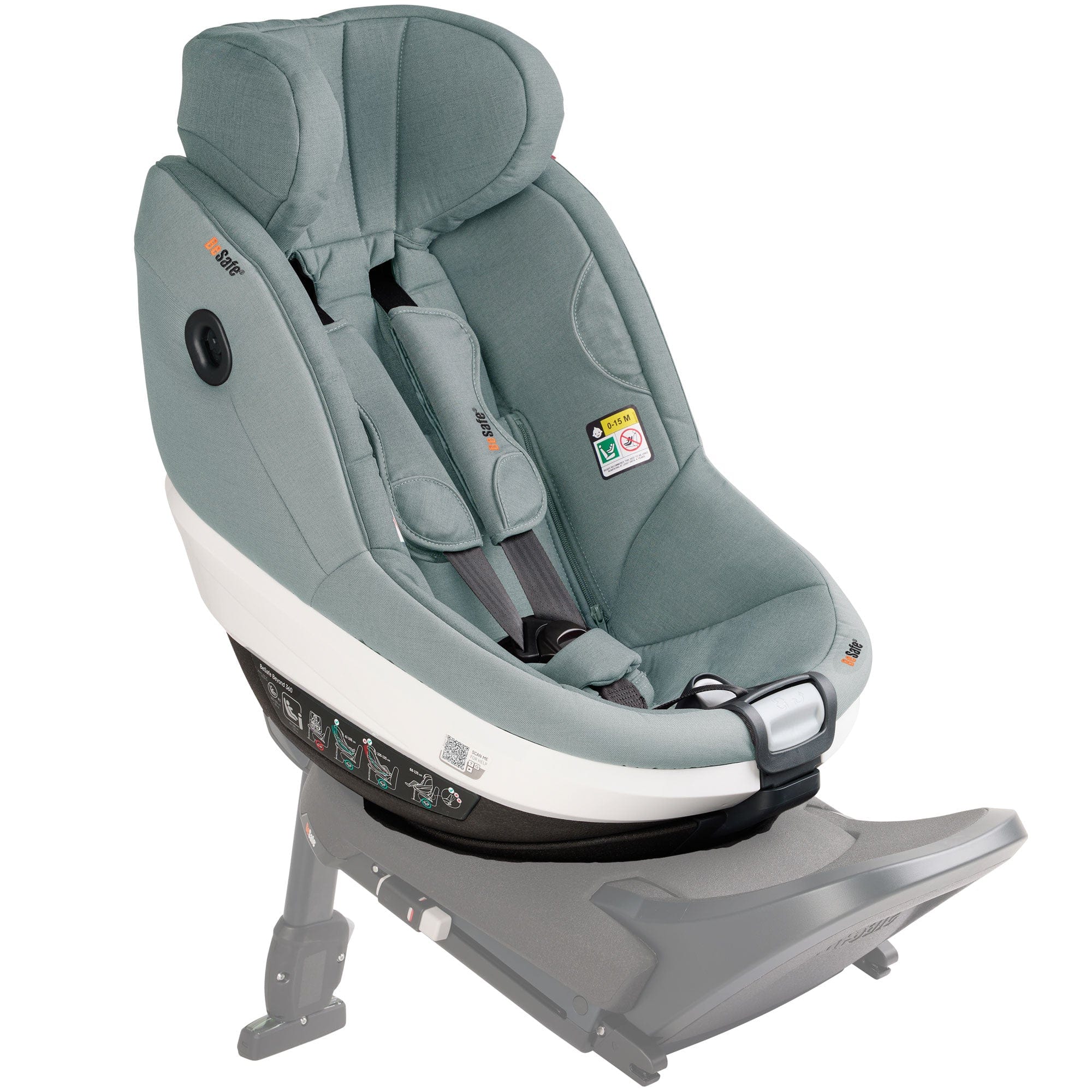 BeSafe Beyond 360 Car Seat (Sea Green Melange) Swivel Car Seats 1036247-SeaGreenMelange-Std 7072754021122