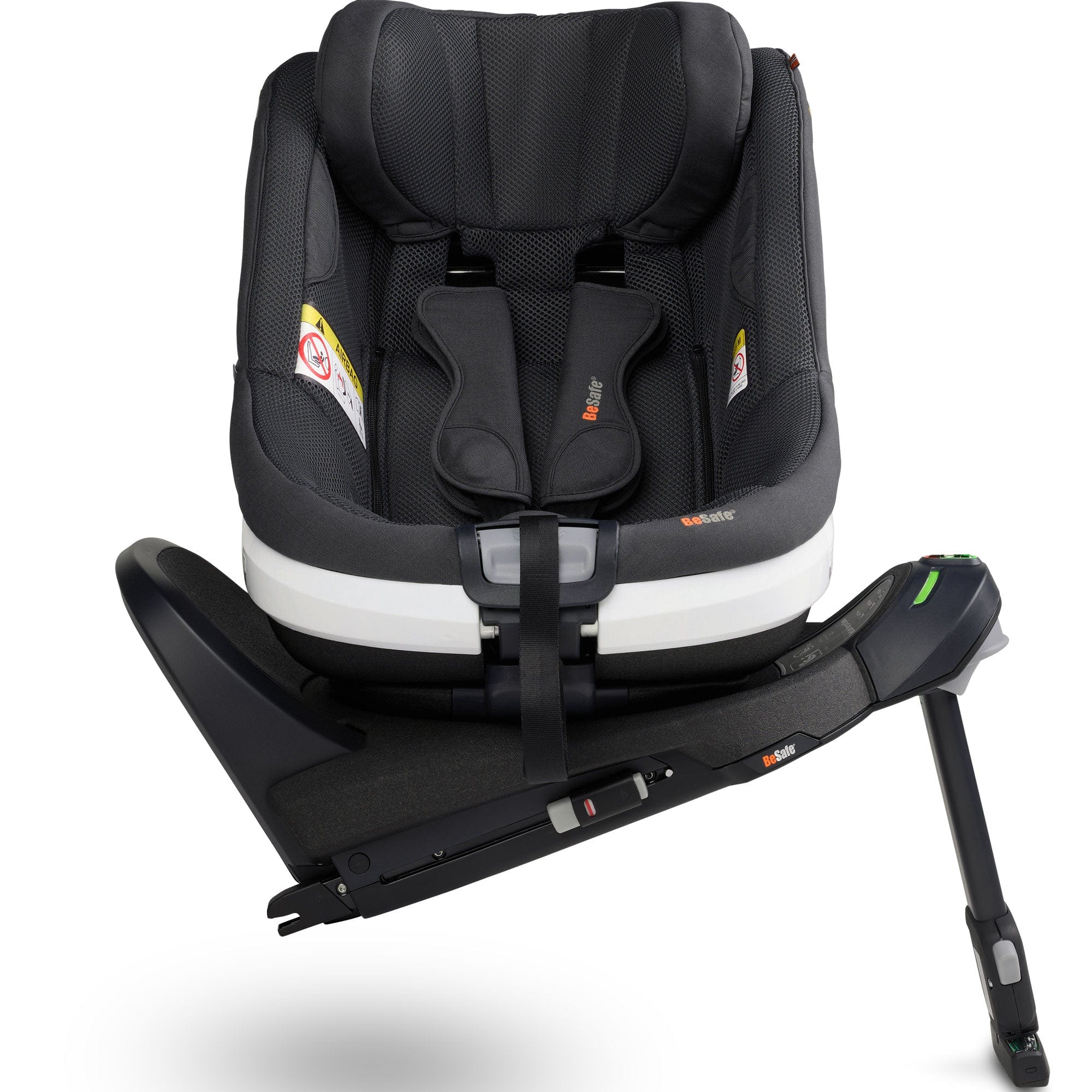 BeSafe Beyond 360 Complete Bundle in Anthracite Mesh Swivel Car Seats