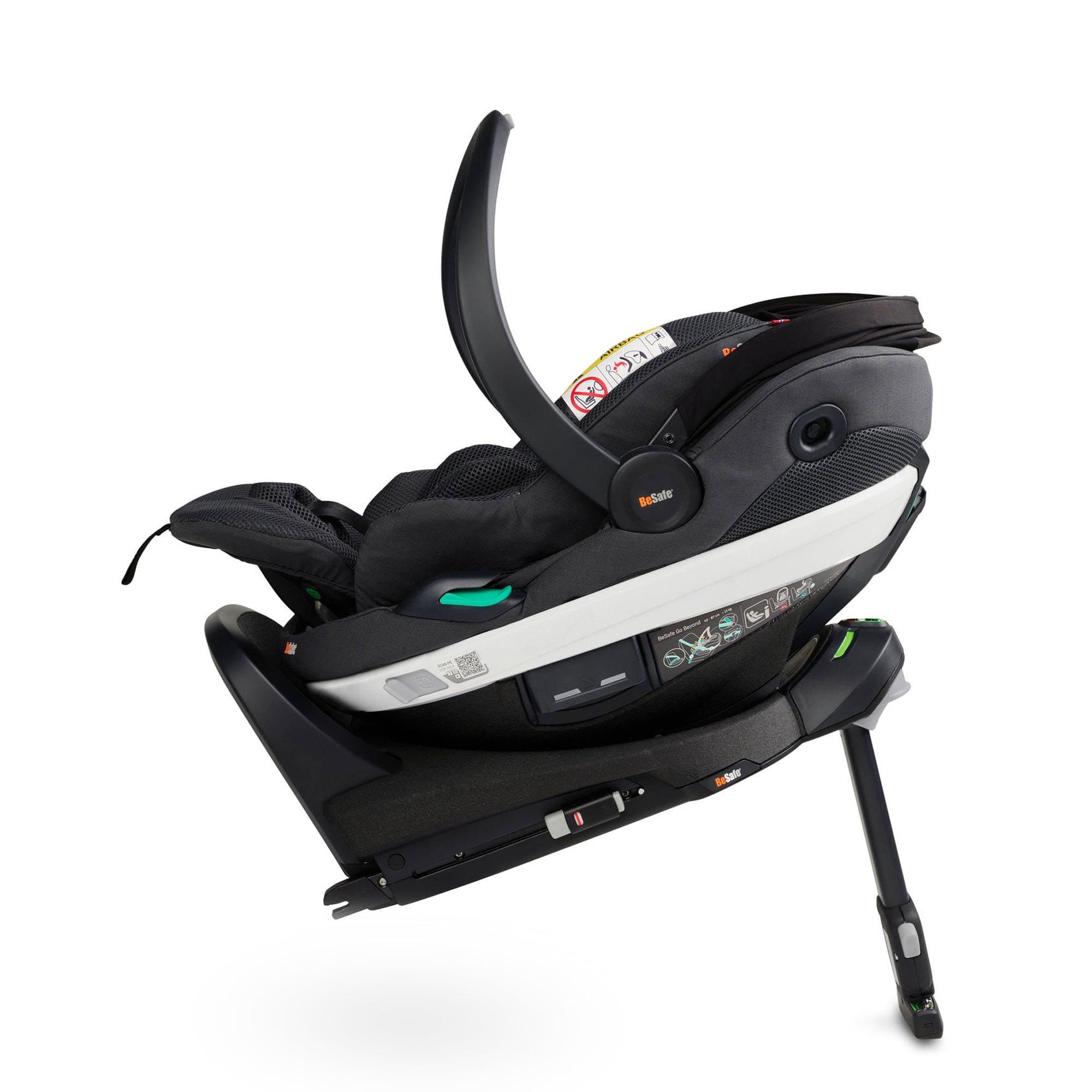 BeSafe Beyond 360 Complete Bundle in Anthracite Mesh Swivel Car Seats