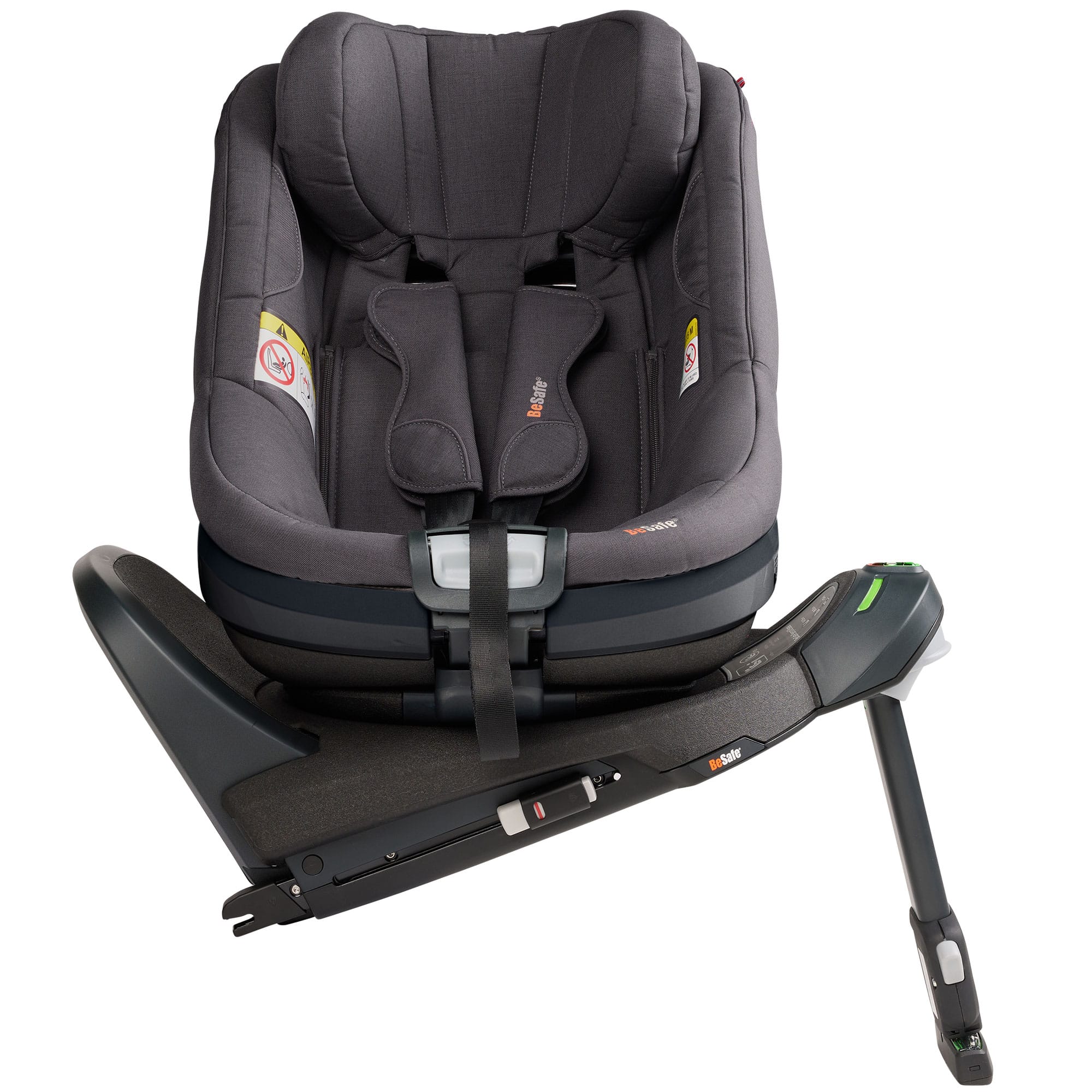 BeSafe Beyond 2 360 Car Seat & Base in Dark Grey Melange Toddler Car Seats 20445-GRY-MEL 7072754026714