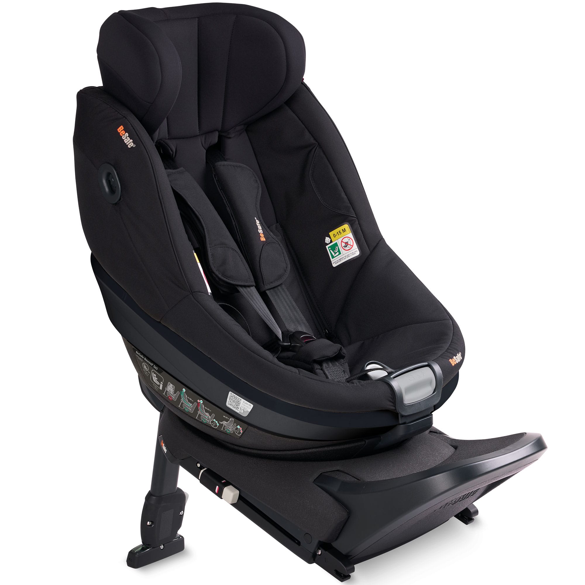 BeSafe Beyond 2 360 Car Seat & Base in Fresh Black Cab Toddler Car Seats
