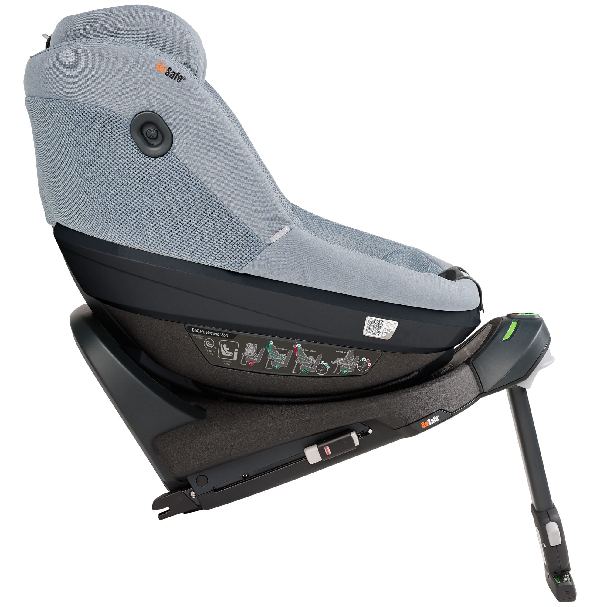 BeSafe Beyond 2 360 Car Seat & Base in Peak Mesh Toddler Car Seats