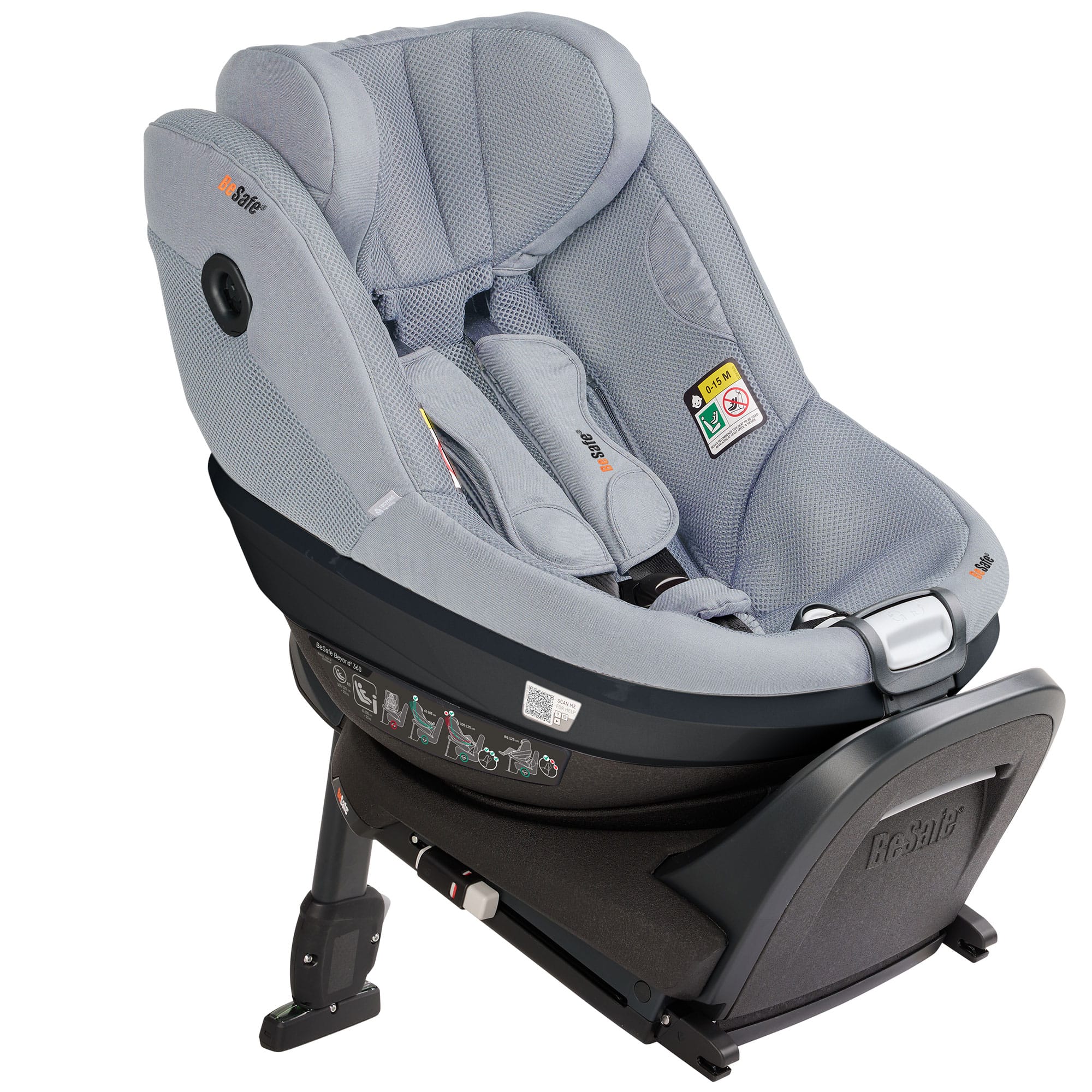 BeSafe Beyond 2 360 Car Seat & Base in Peak Mesh Toddler Car Seats