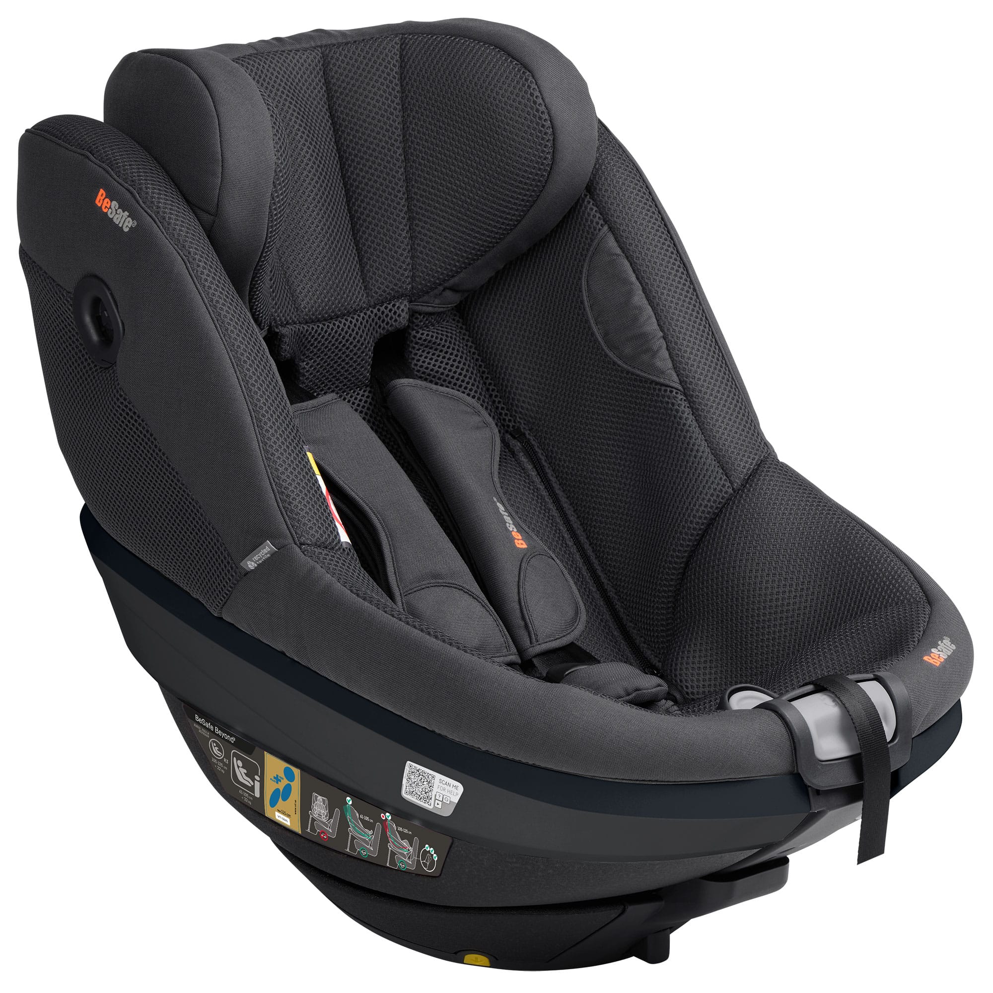 BeSafe Beyond 2 Rear Facing Car Seat in Anthracite Mesh Toddler Car Seats 11045370-AnthraMesh-Std 7072754026752