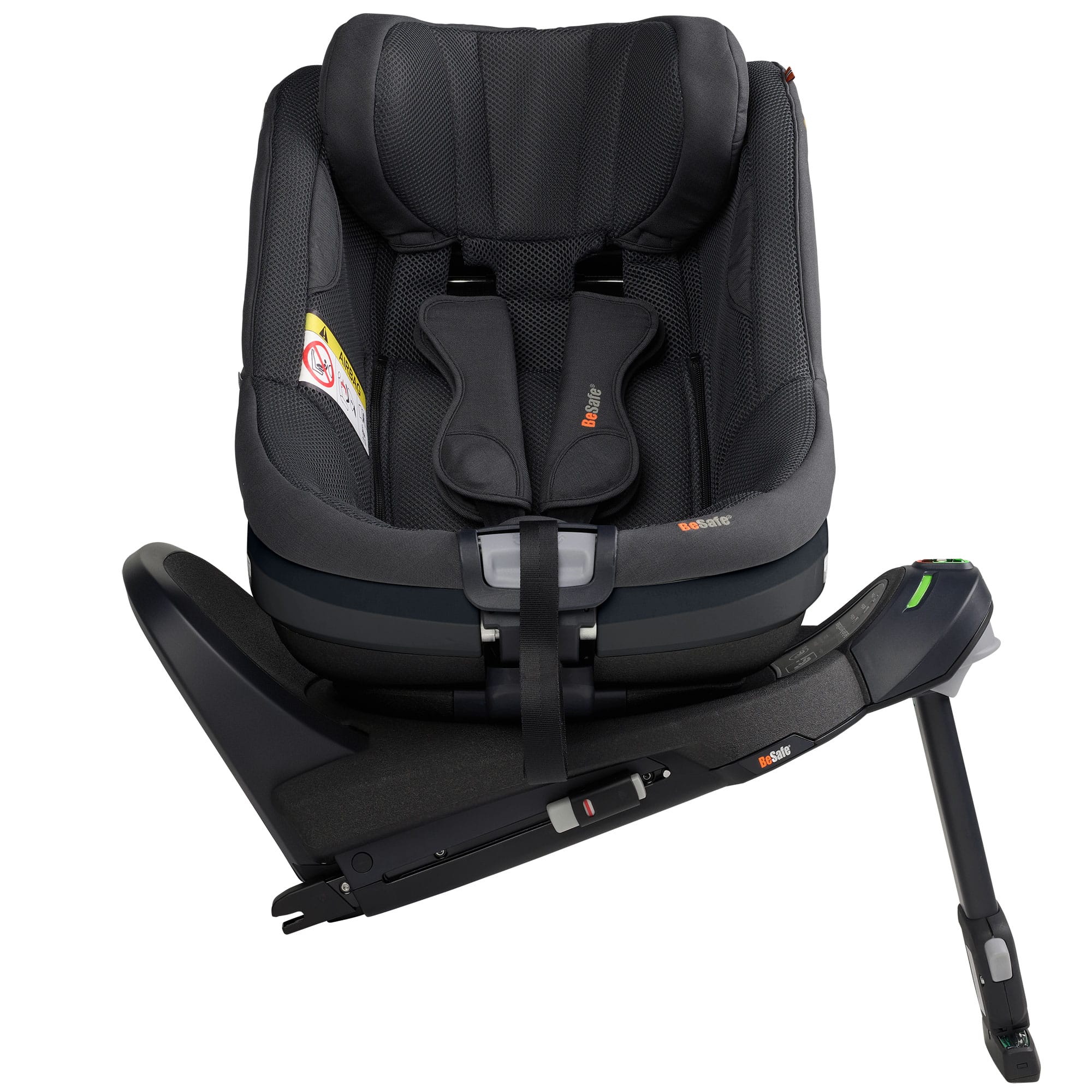 BeSafe Beyond 2 Rear Facing Car Seat in Anthracite Mesh Toddler Car Seats