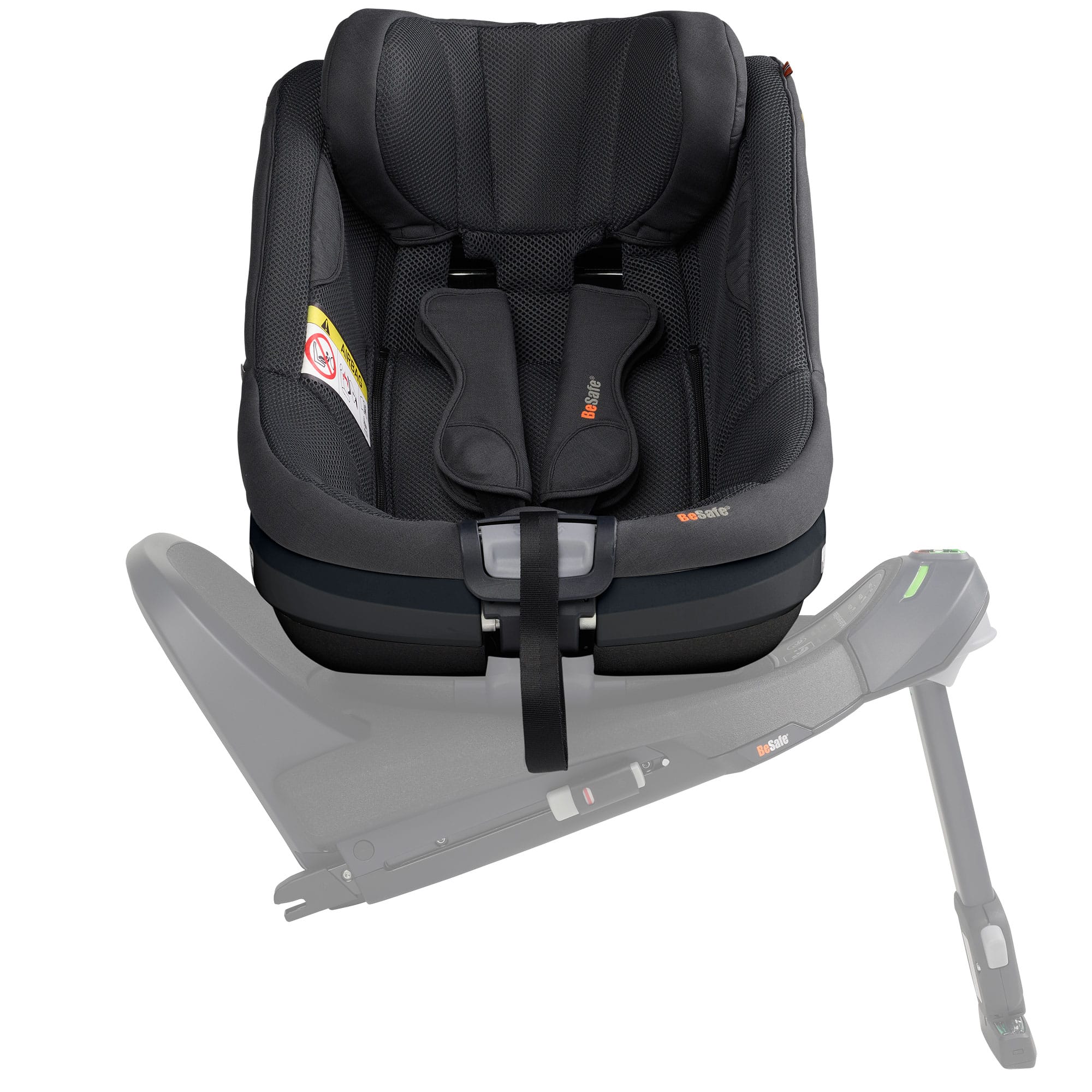 BeSafe Beyond 2 Rear Facing Car Seat in Anthracite Mesh Toddler Car Seats