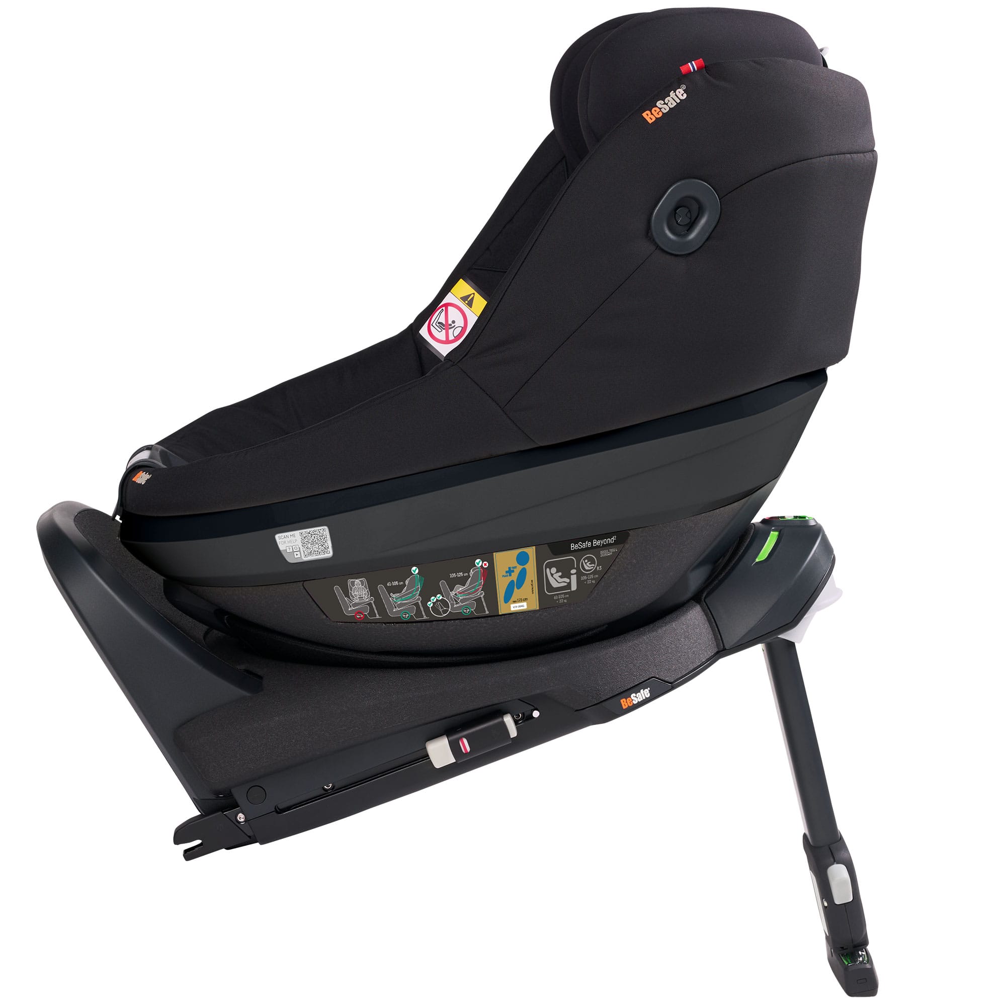 BeSafe Beyond 2 Rear Facing Car Seat in Black Cab Toddler Car Seats