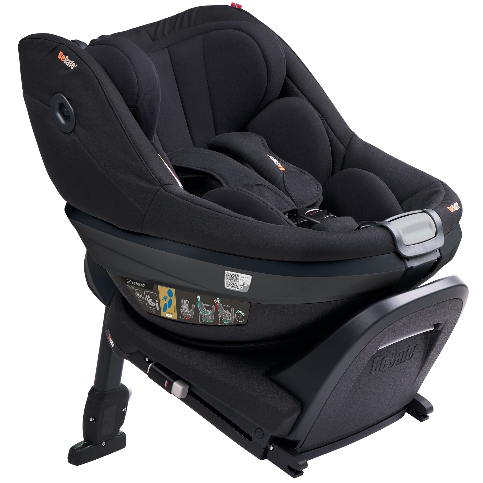 BeSafe Beyond 2 Rear Facing Car Seat in Black Cab Toddler Car Seats