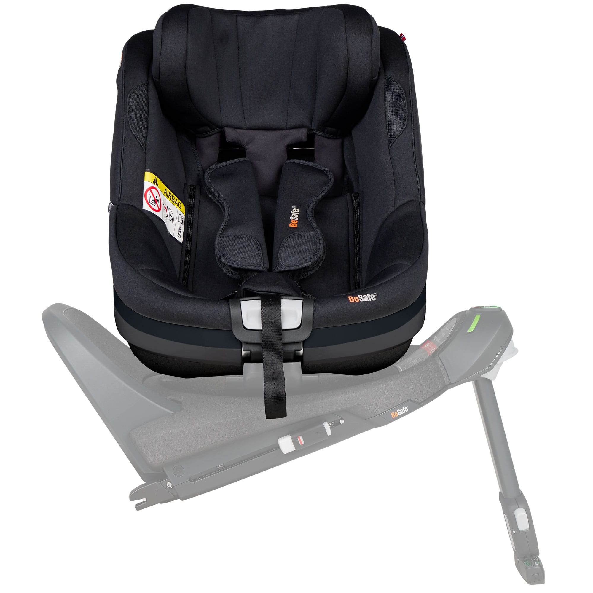 BeSafe Beyond 2 Rear Facing Car Seat in Black Soft Breeze Toddler Car Seats