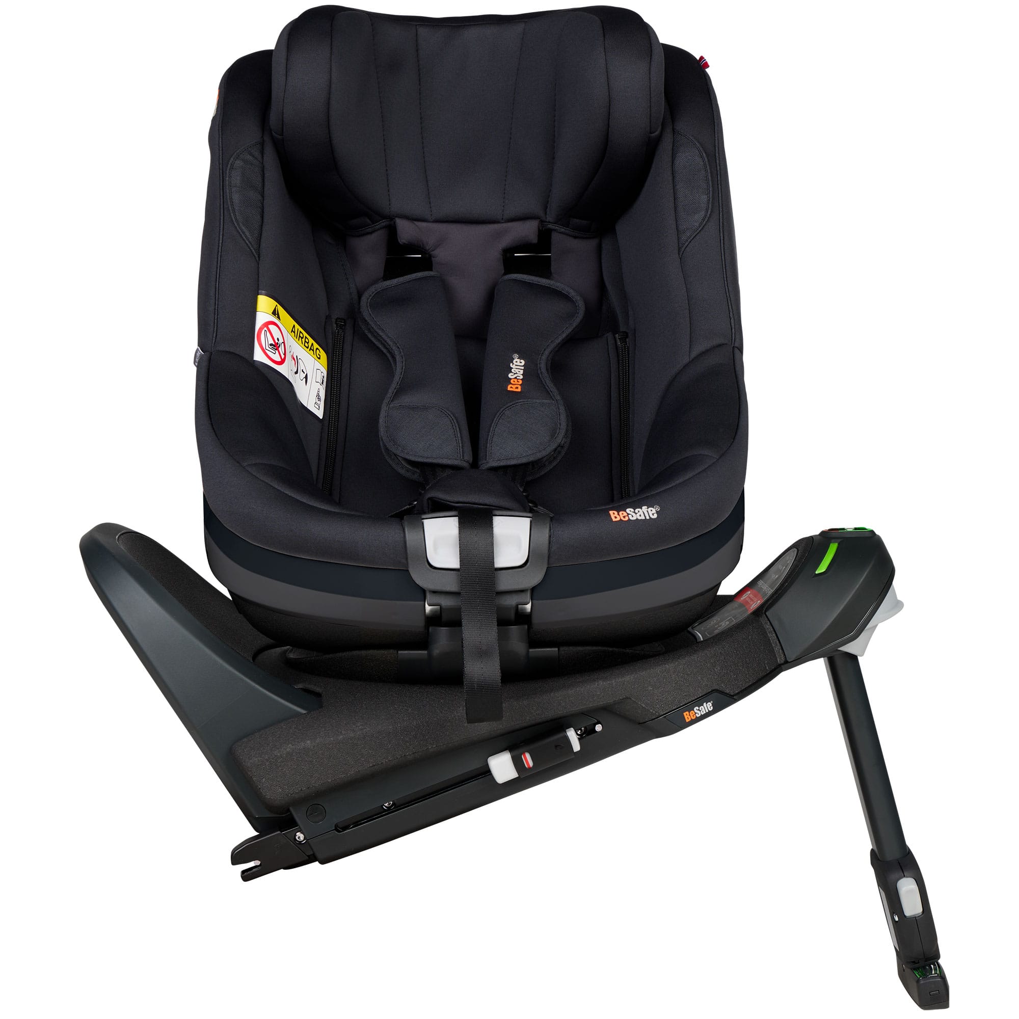 BeSafe Beyond 2 Rear Facing Car Seat in Black Soft Breeze Toddler Car Seats