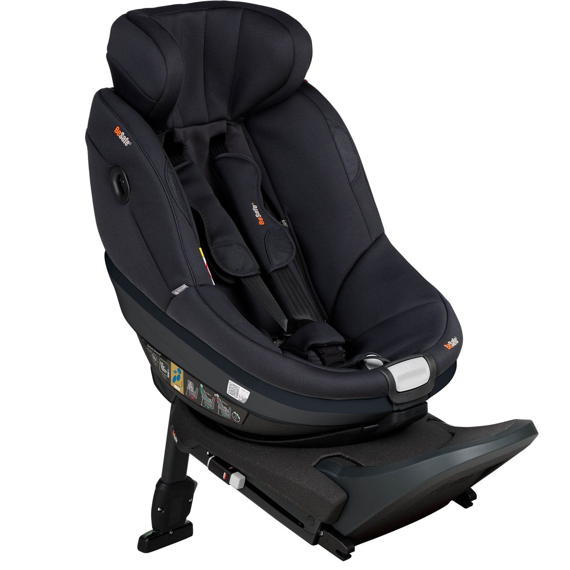 BeSafe Beyond 2 Rear Facing Car Seat in Black Soft Breeze Toddler Car Seats