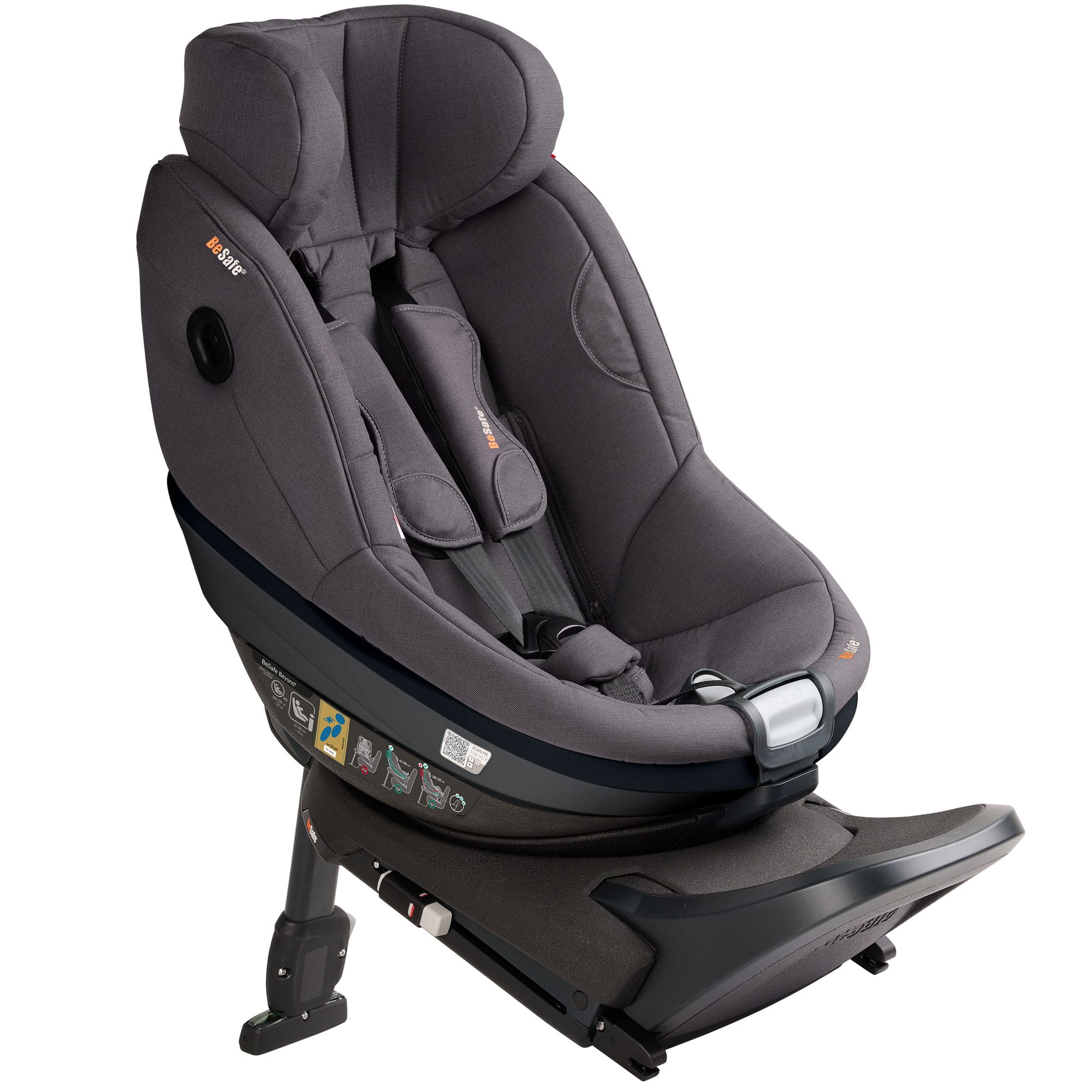 BeSafe Beyond 2 Rear Facing Car Seat in Dark Grey Melange Toddler Car Seats