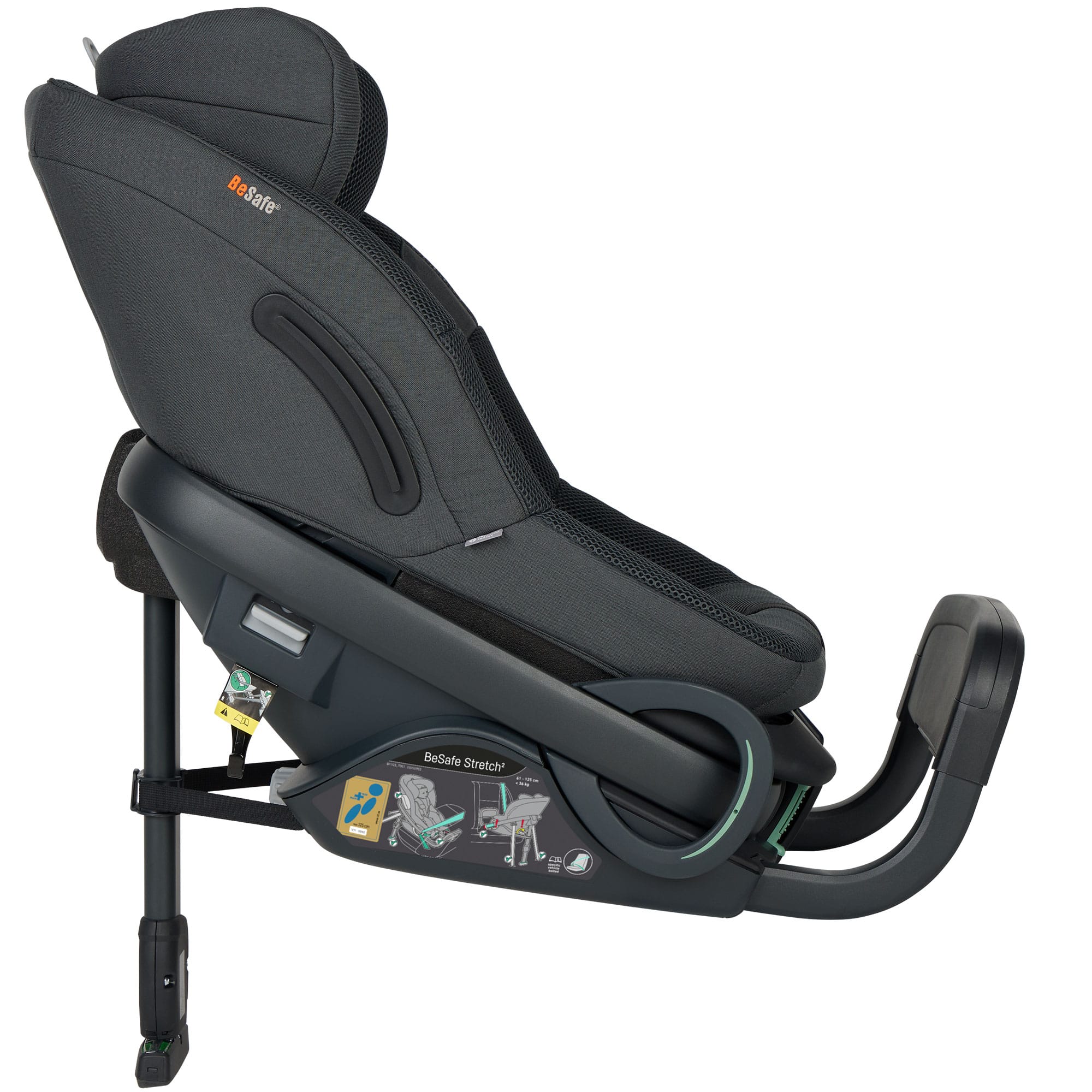 BeSafe Stretch 2 Car Seat in Anthracite Mesh Toddler Car Seats 11048209-AnthraMesh-Std 7072754028091