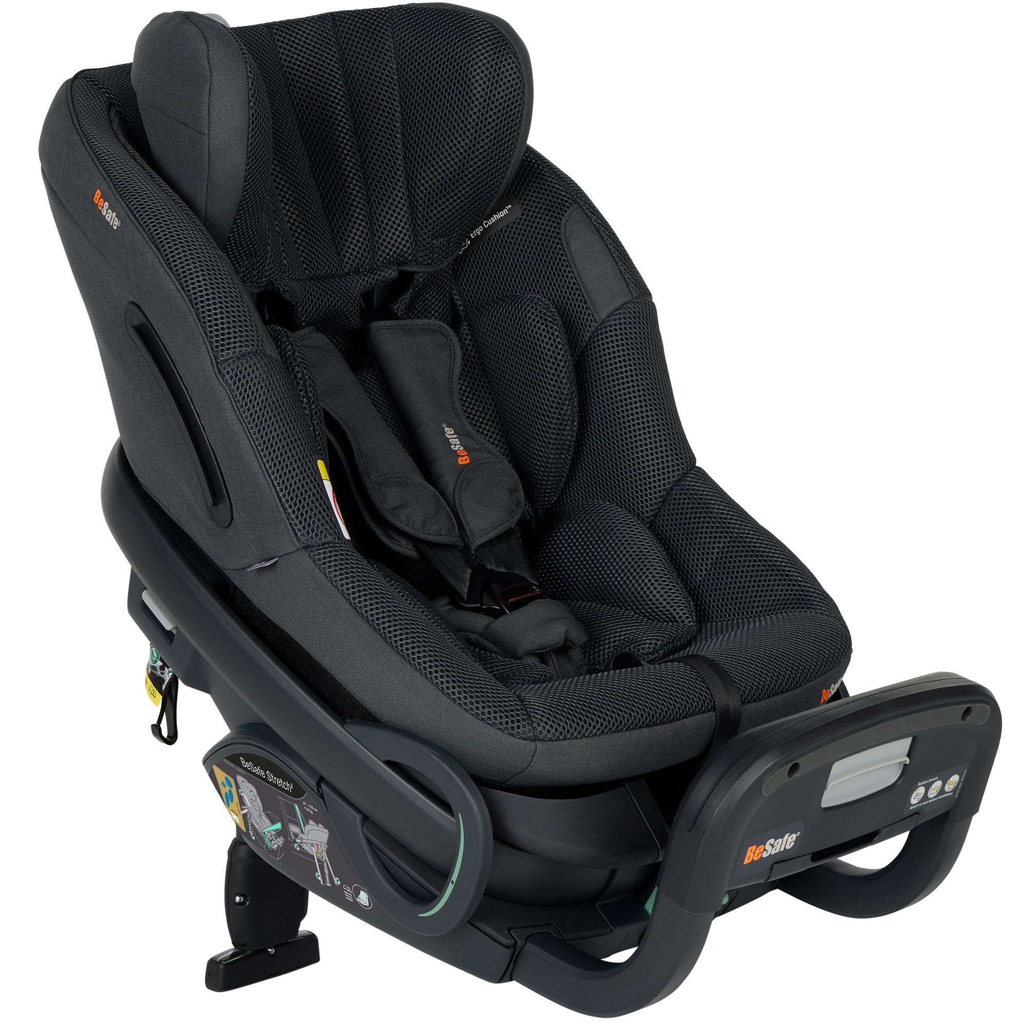 BeSafe Stretch 2 Car Seat in Anthracite Mesh Toddler Car Seats 11048209-AnthraMesh-Std 7072754028091