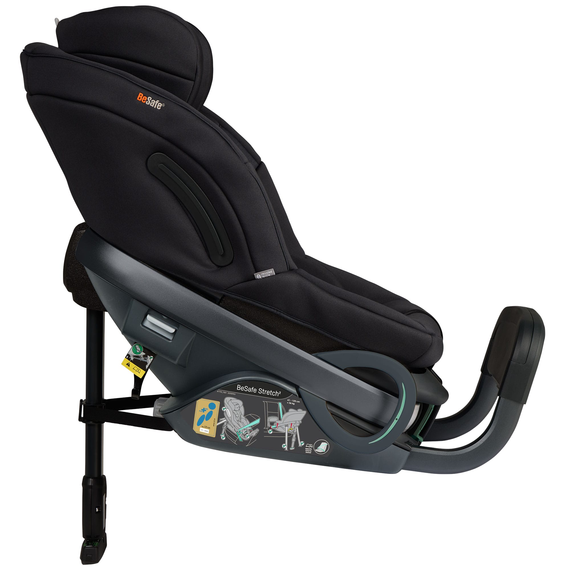 BeSafe Stretch 2 Car Seat in Black Soft Breeze Toddler Car Seats 11048209-BlackSoBr-Std 7072754028114