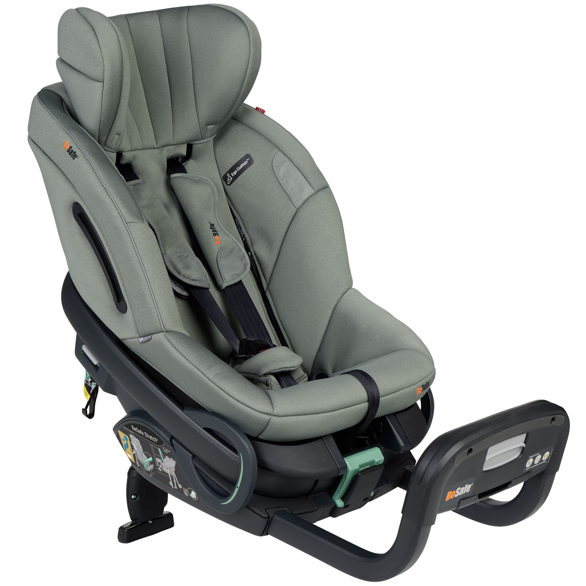 BeSafe Stretch 2 Car Seat in Meadow Green Soft Breeze Toddler Car Seats 11048209-MGreenSoBr-Std 7072754028145