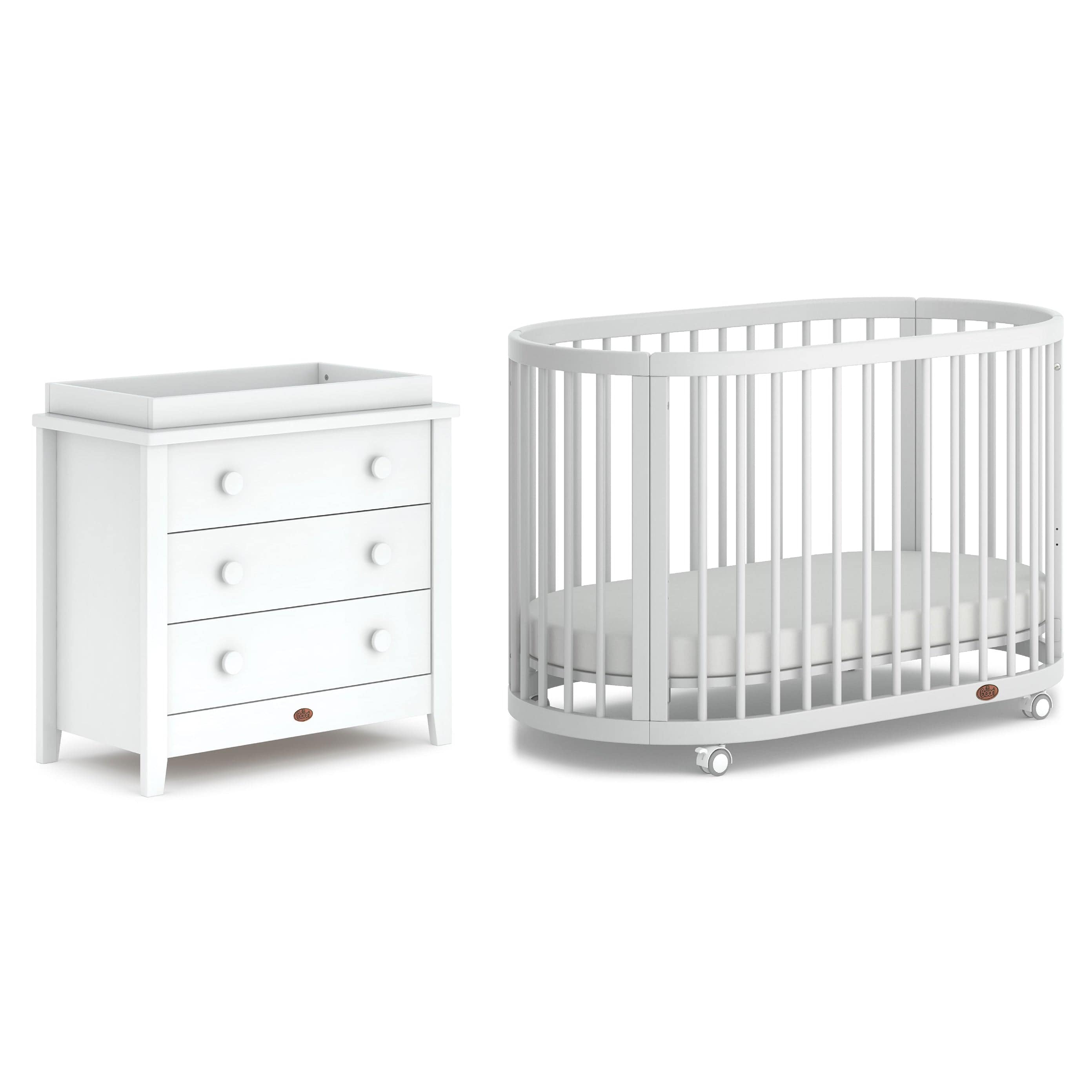 Boori Oasis 2 Piece Chest Changer Roomset Barley White Boori Roomsets