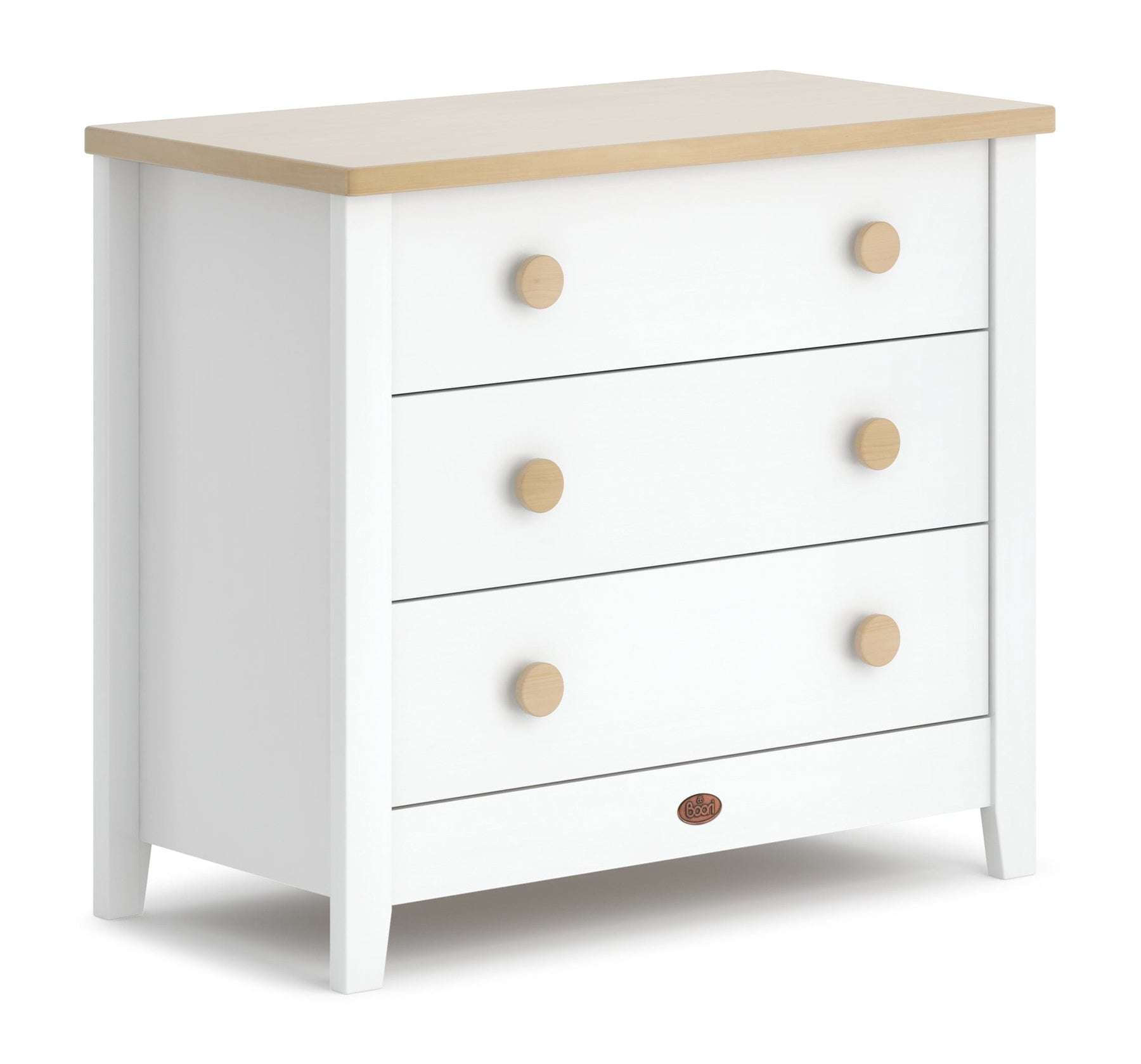 Boori 3 Drawer Chest Barley White & Almond Baby & Co