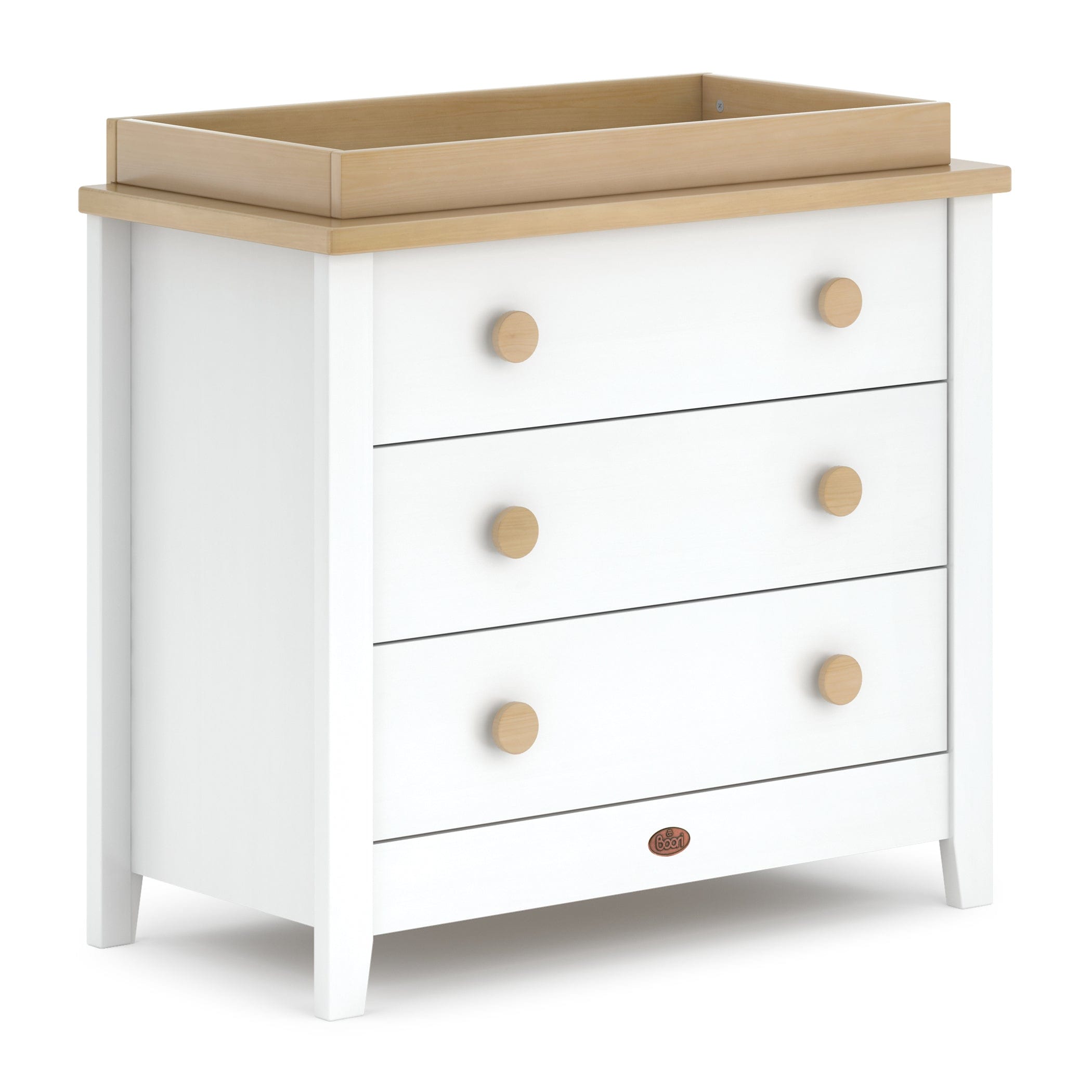 Boori 3 Drawer Chest Barley White & Almond Including Smart Assembly Chest Changing Tray Dressers & Changers B-3DCCHTV23-BAAD 9328730105750