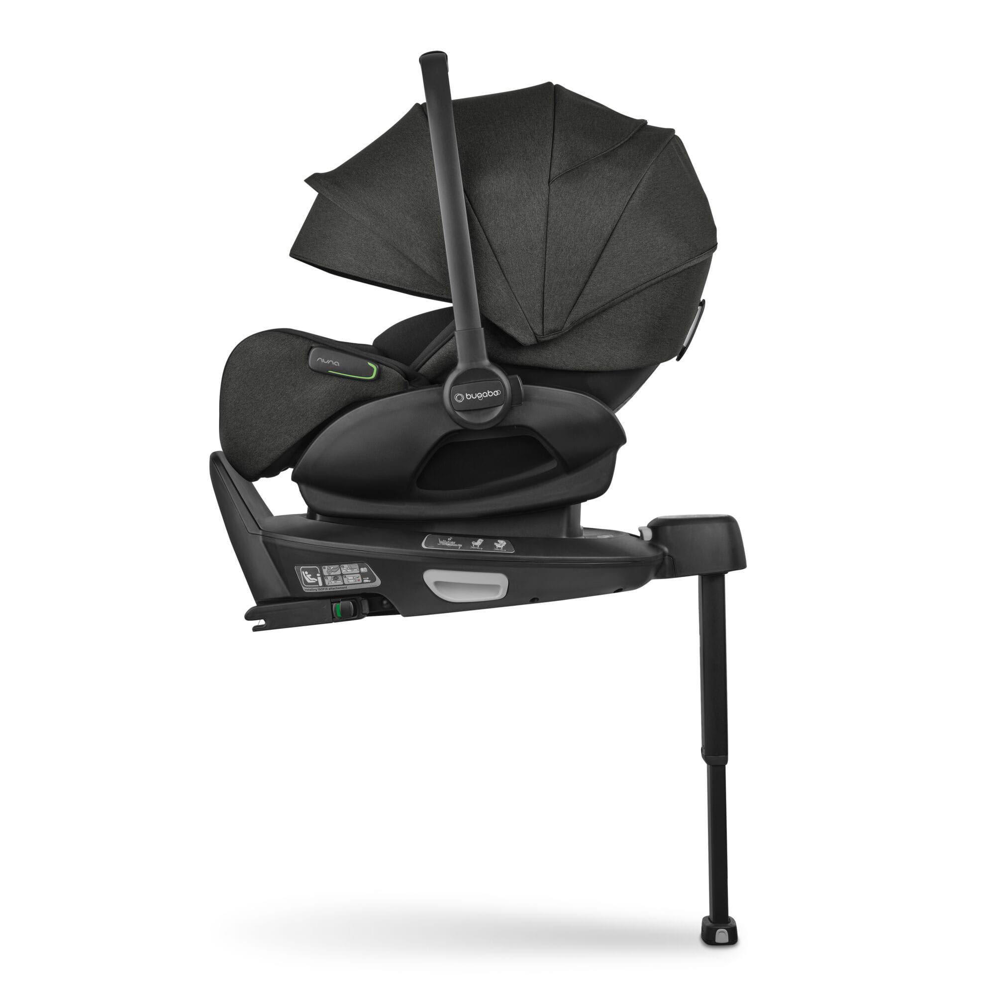 Bugaboo Otter by Nuna Infant Carrier in Mineral Washed Black Baby Car Seats