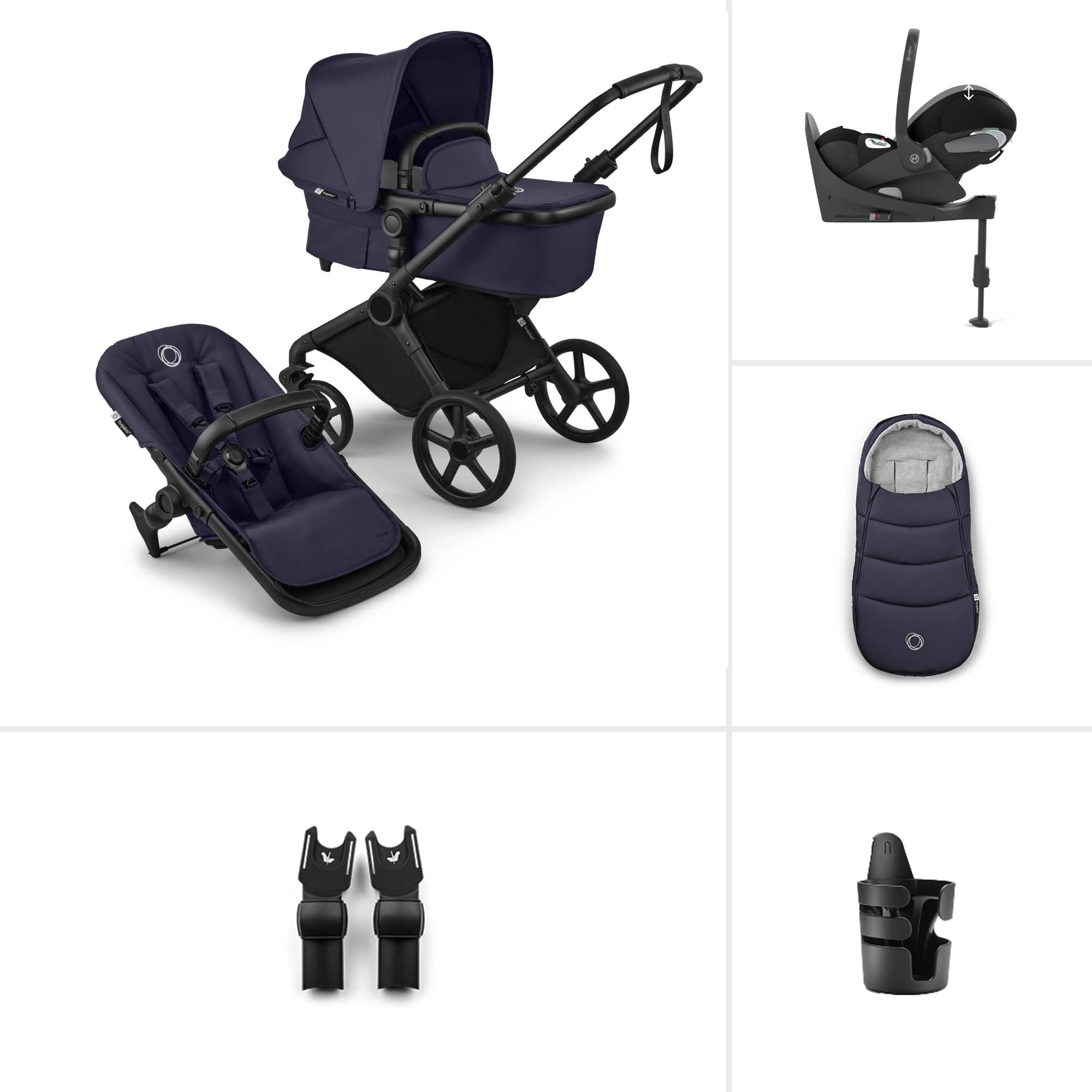 Bugaboo Cub Cybex Ultimate Newborn Bundle in Deep Indigo Baby Prams 23228-CB-CLT-IND 8717447168843