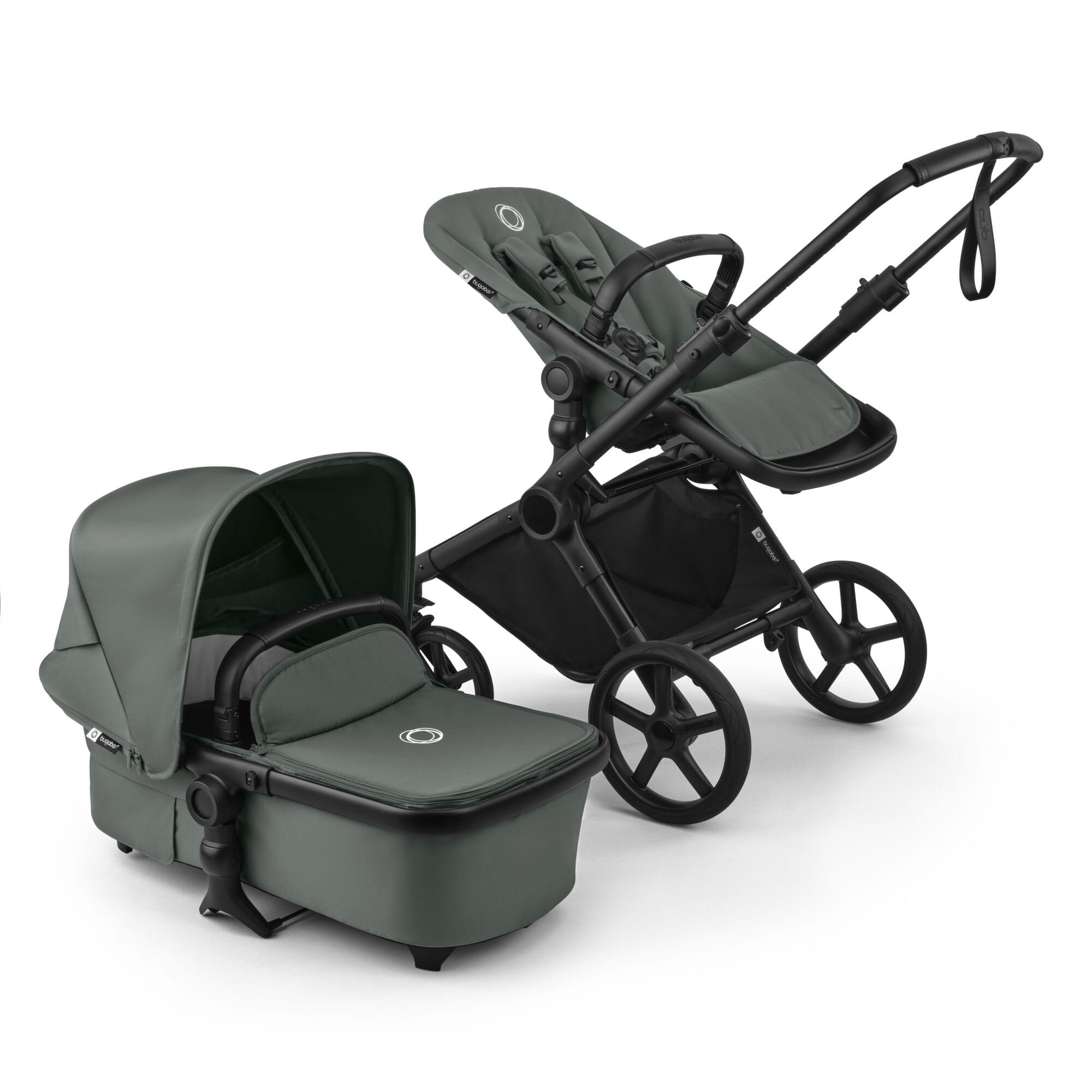 Bugaboo Cub Essential Pushchair Bundle in Forest Green Baby Prams 23224-CB-ESS-GRN 8717447321927