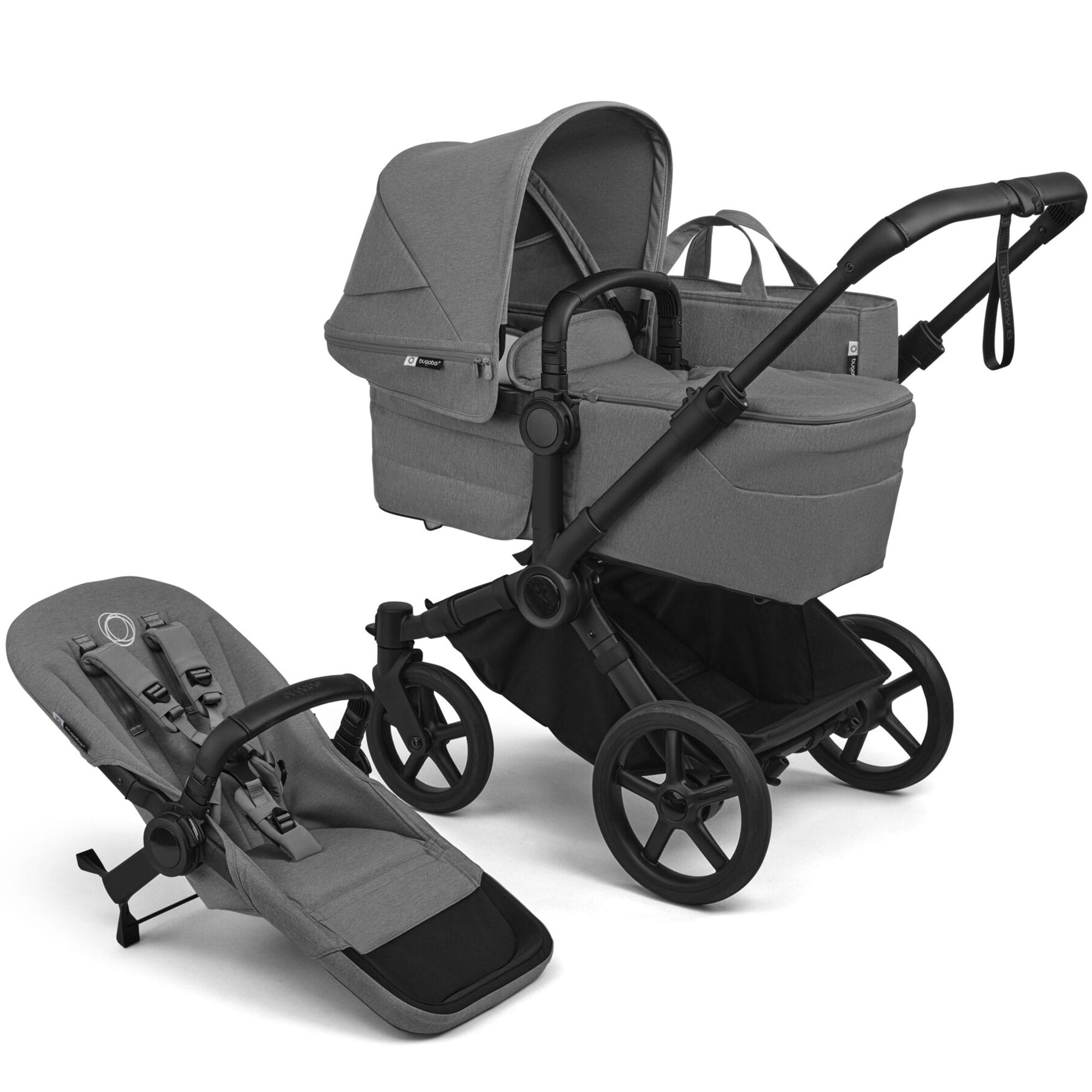 Bugaboo Donkey 6 Single Complete Pushchair in Moon Grey Baby Prams 100370017 8717447499251