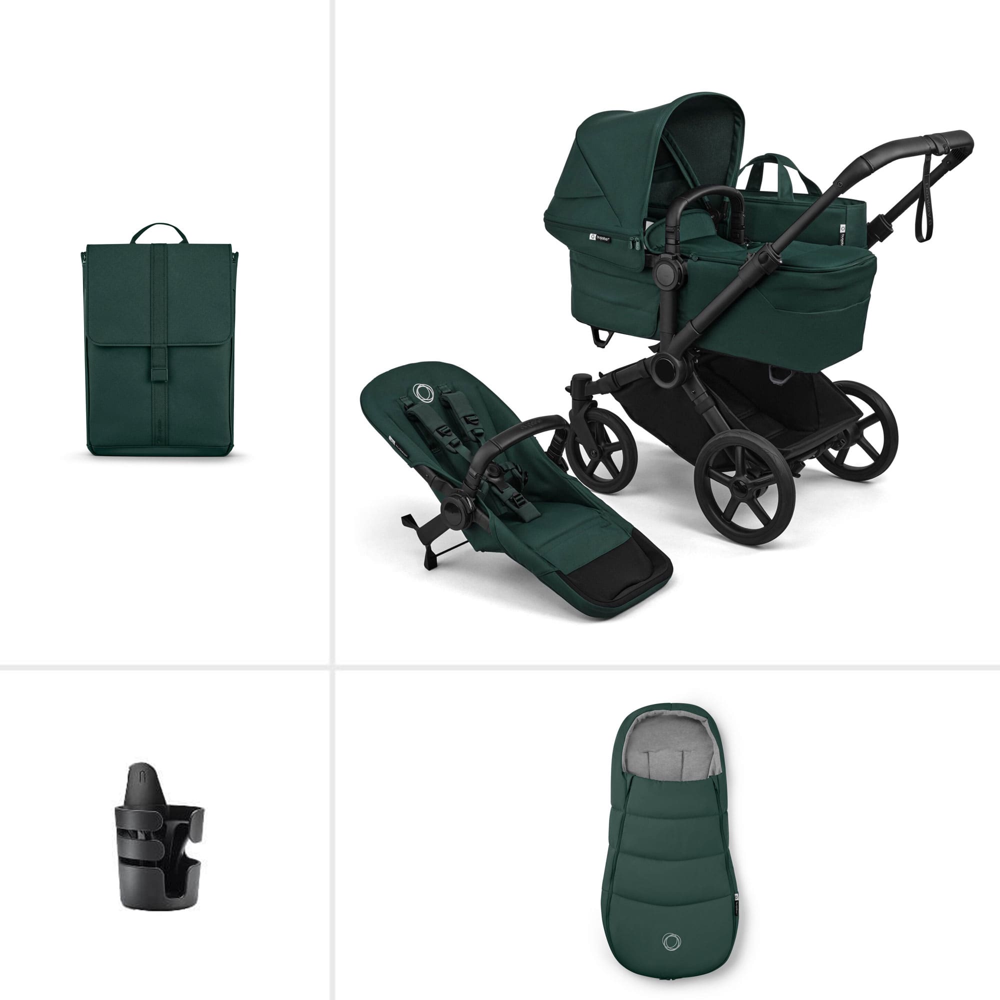 Bugaboo Donkey 6 Single Essential Bundle in Fern Green Baby Prams 21650-FER-GRN 8717447483151