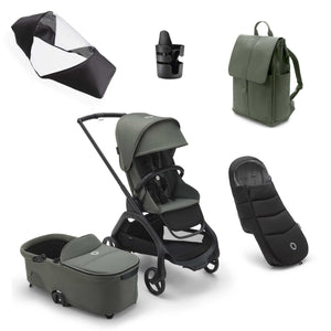 You added <b><u>Bugaboo Dragonfly Complete Bundle - Black/Forest Green</u></b> to your cart.