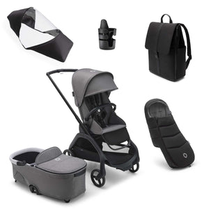 You added <b><u>Bugaboo Dragonfly Complete Bundle - Graphite/Grey Melange</u></b> to your cart.