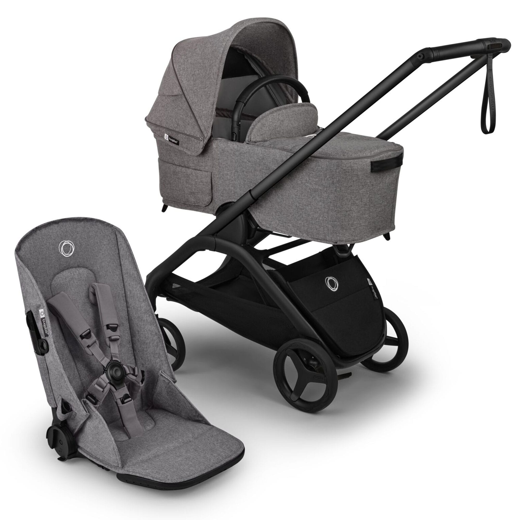 Bugaboo Dragonfly Plus Essential Stroller Bundle - Grey Melange Baby Prams BUG-DFLY-PLUS-ESS-4 8717447303633