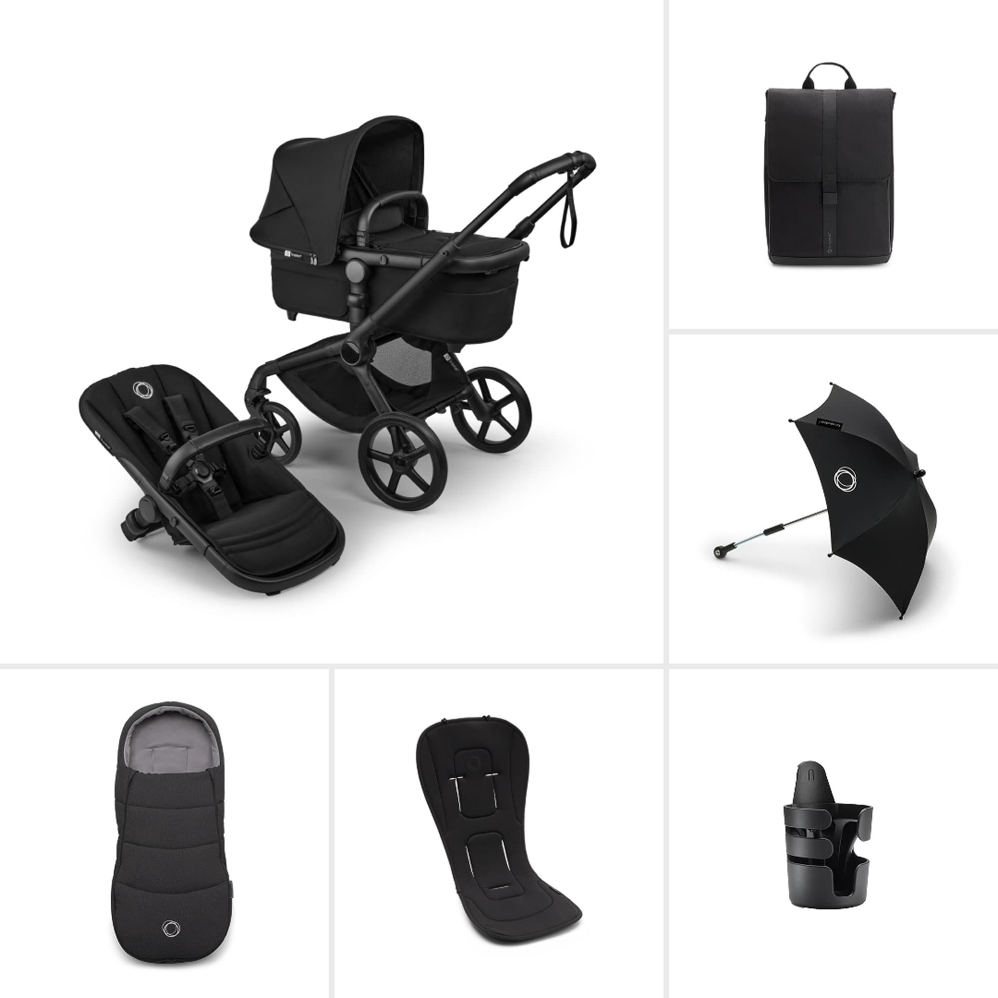 Bugaboo Fox 5 Renew Essential Bundle in Heritage Black Baby Prams 18878-COMP-BLA 8717447385516