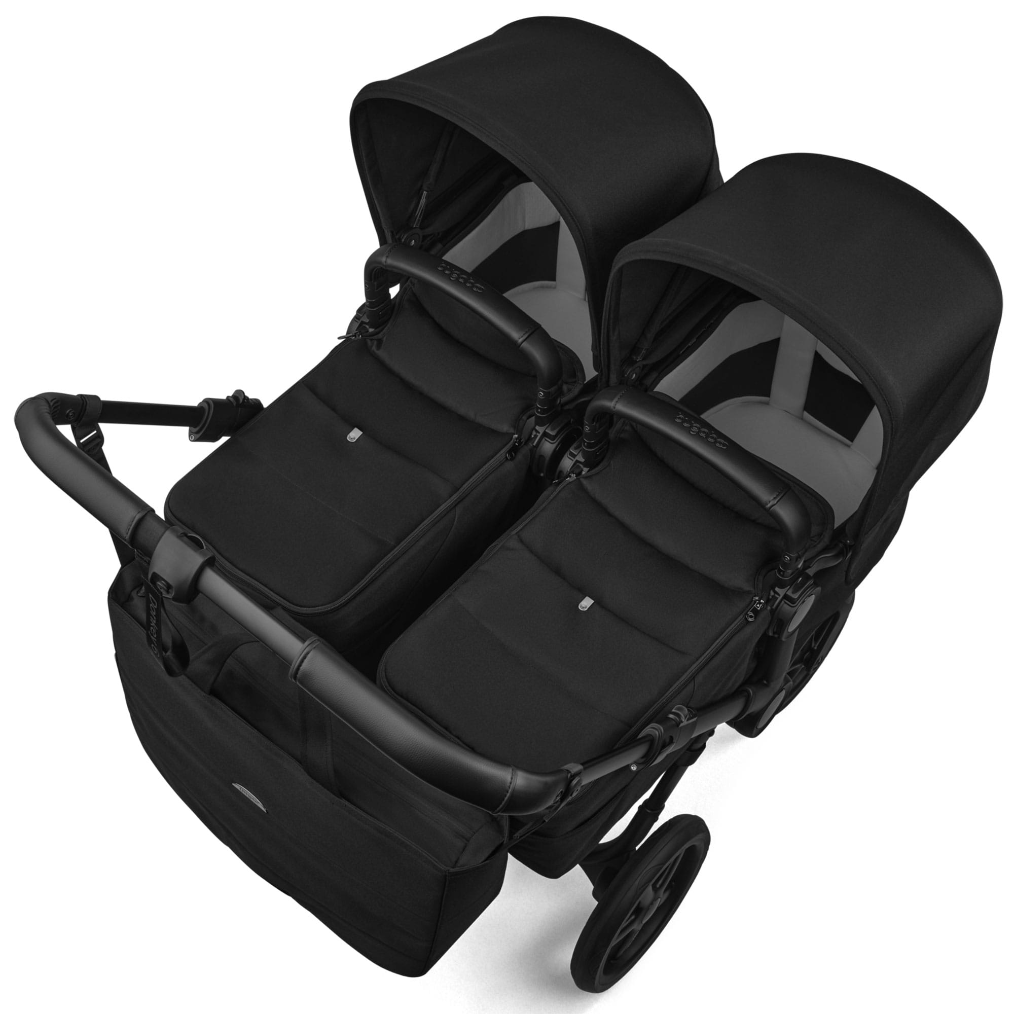 Bugaboo Donkey 5 Twin Complete Pushchair in Heritage Black Double & Twin Prams 21643-HER-BLK 8717447404170