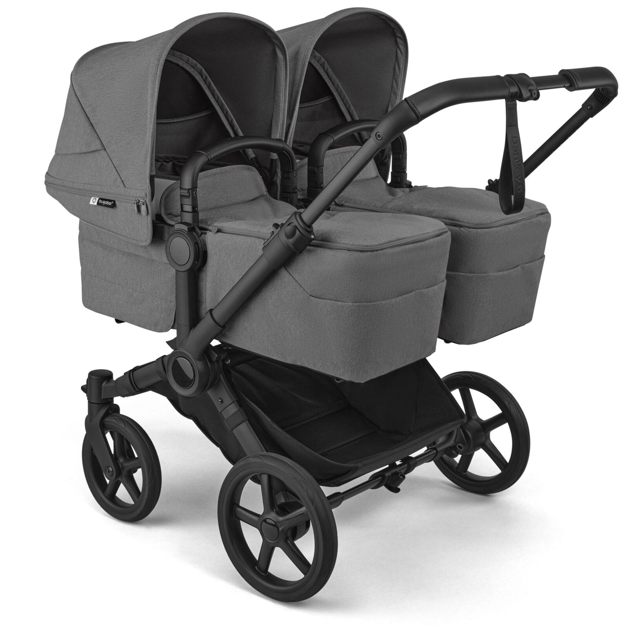 Bugaboo Donkey 5 Twin Complete Pushchair in Moon Grey Double & Twin Prams 21643-MOO-GRY 8717447499251