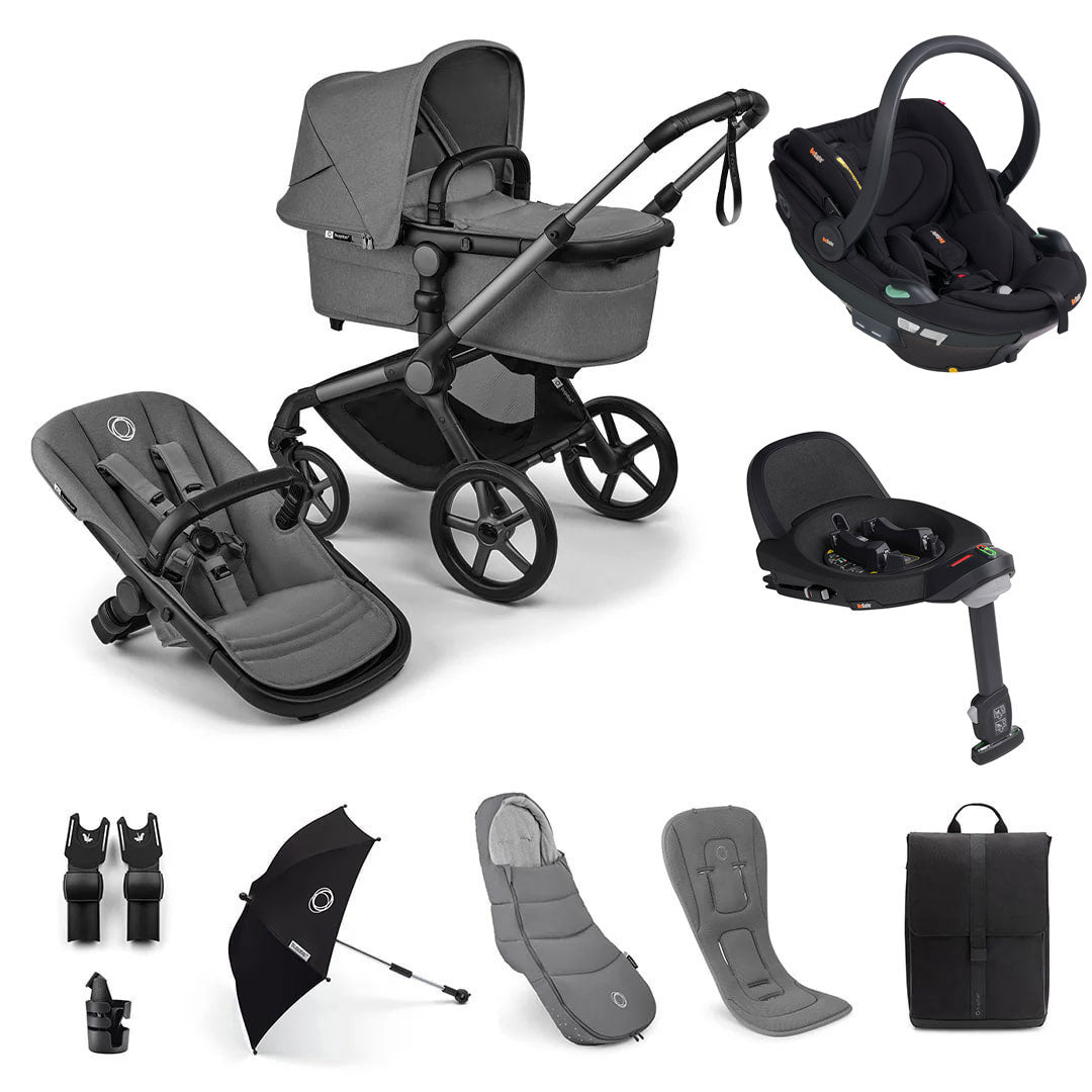 Bugaboo Fox 5 Renew Ultimate BeSafe Bundle in Moon Grey