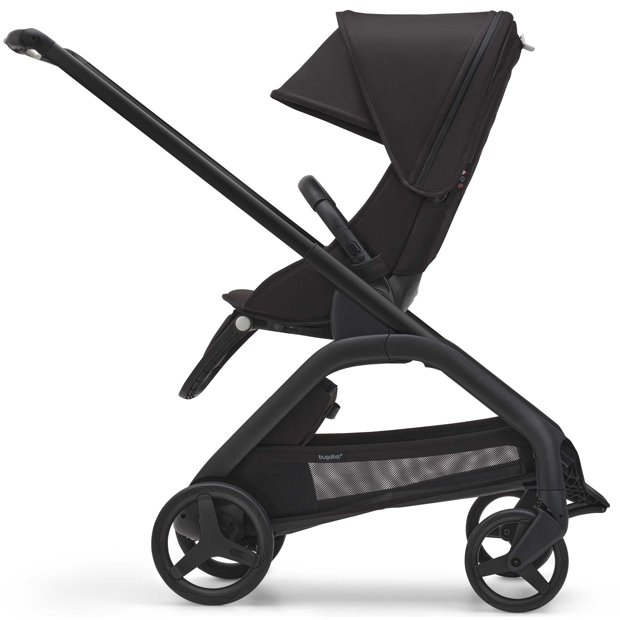 Bugaboo Dragonfly Complete Pushchair - Black/Midnight Black Pushchairs & Buggies 100176040 8717447448044