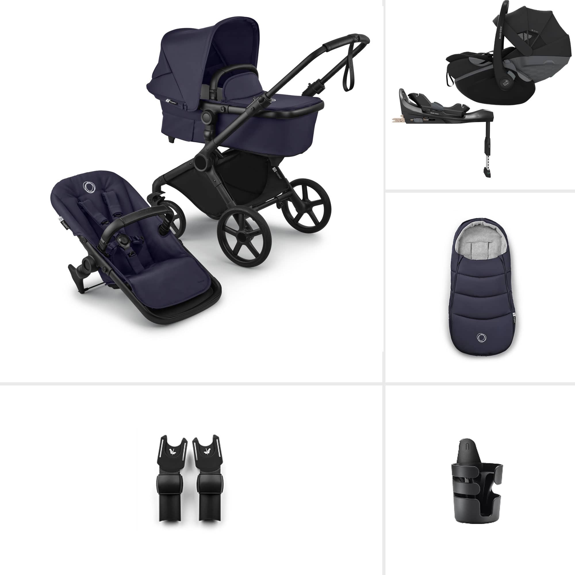 Bugaboo Cub Maxi-Cosi Ultimate Newborn Bundle in Deep Indigo