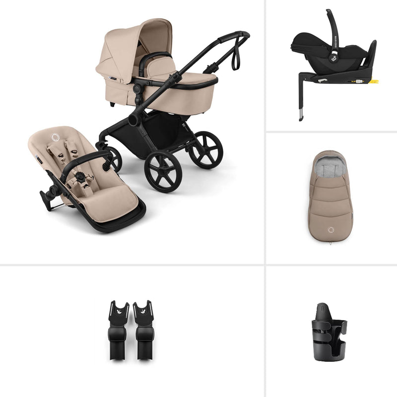 Bugaboo Cub Maxi-Cosi Ultimate Newborn Bundle in Desert Taupe