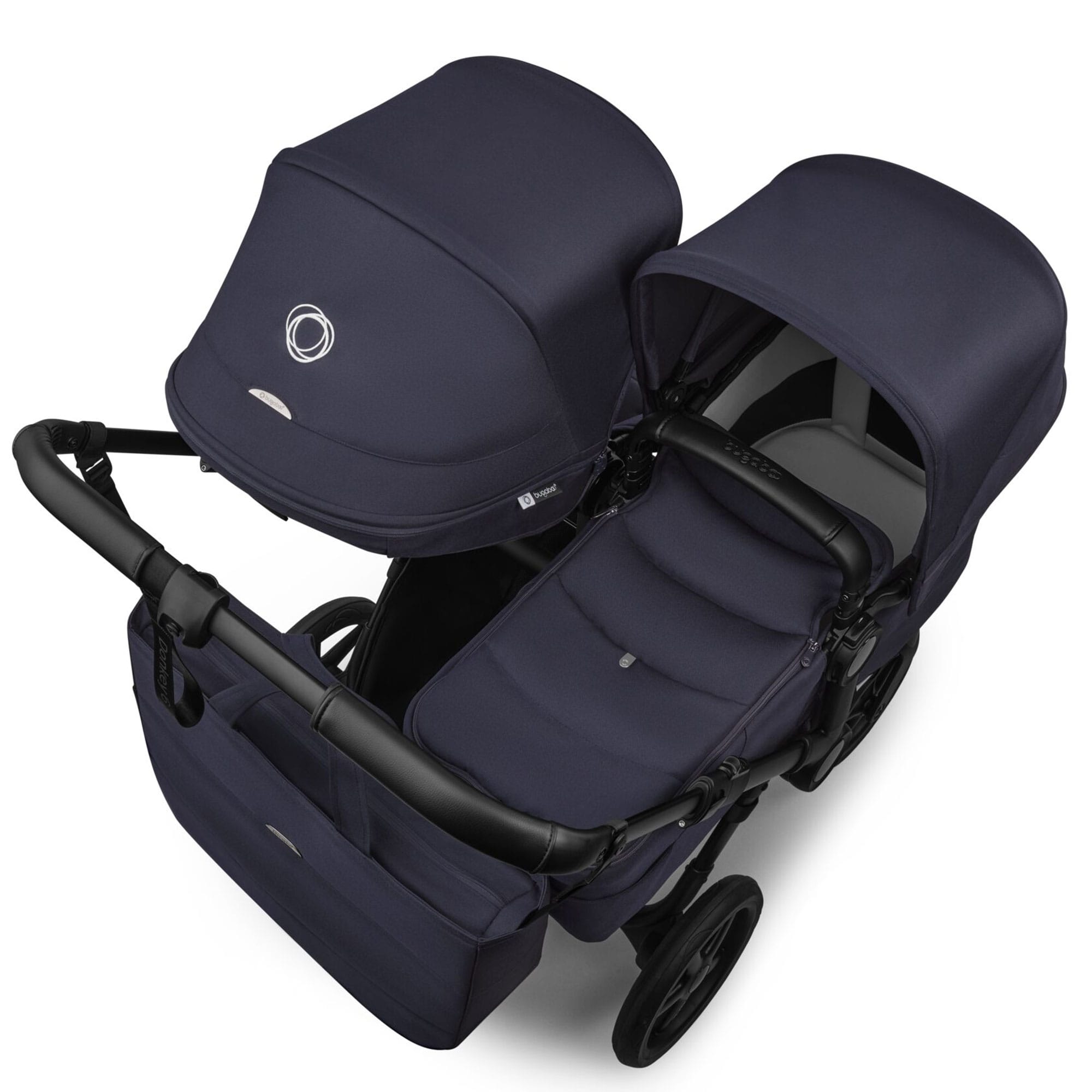 Bugaboo Donkey 6 Double Ultimate Newborn Bundle in Deep Indigo Travel Systems 21673-DEE-ING 8717447500025