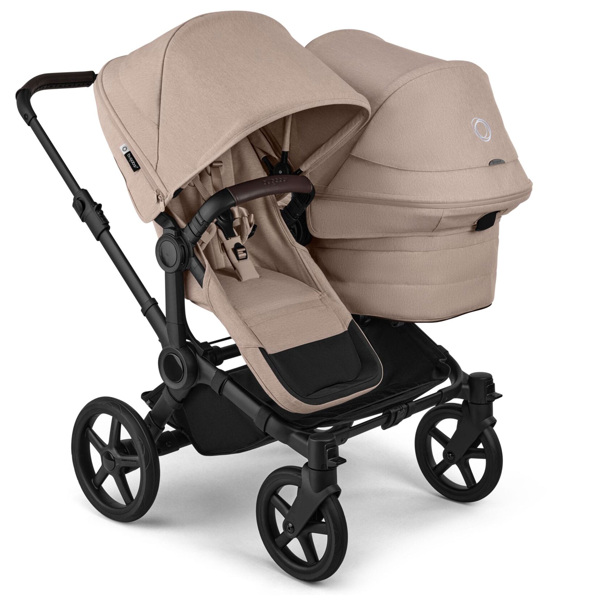 Bugaboo Donkey 6 Double Ultimate Newborn Bundle in Desert Taupe Travel Systems 21673-DES-TPE 8717447385752