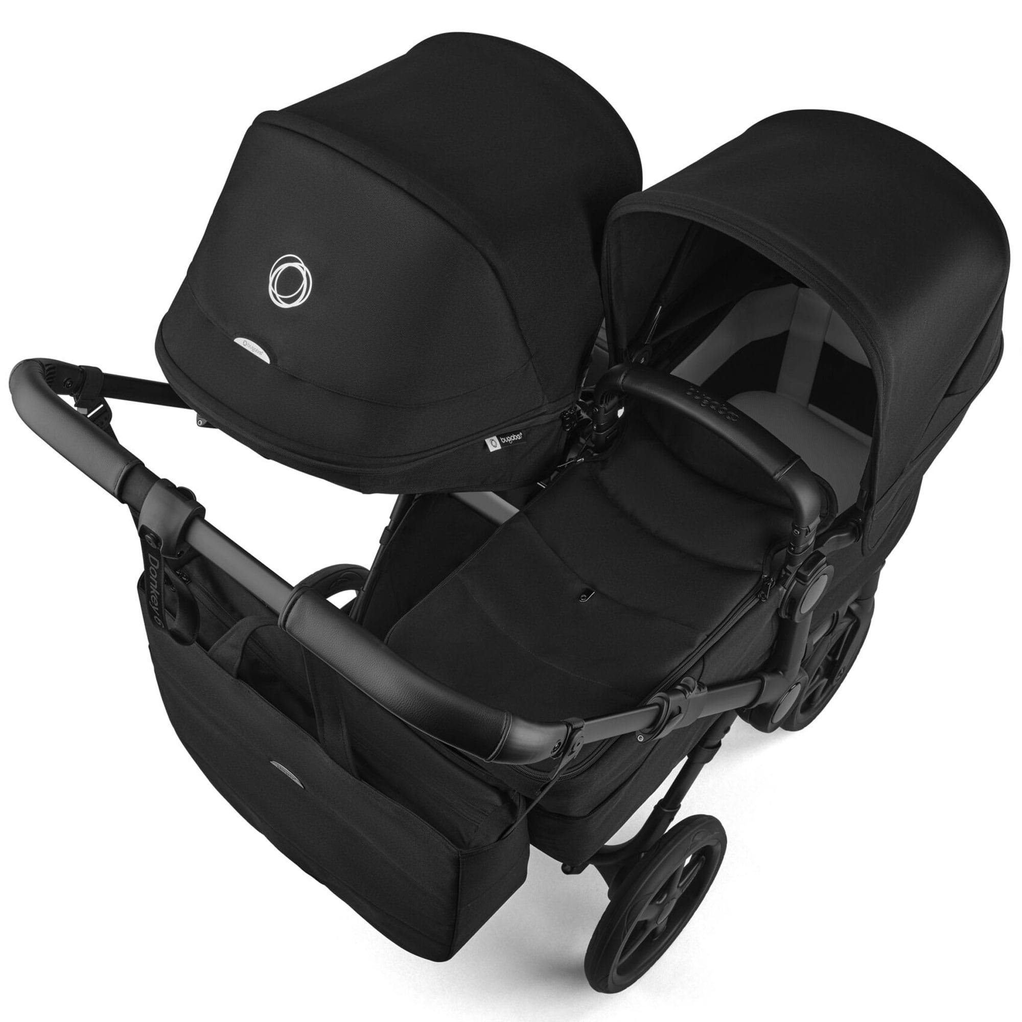 Bugaboo Donkey 6 Double Ultimate Newborn Bundle in Heritage Black Travel Systems 21673-HER-BLK 8717447404170