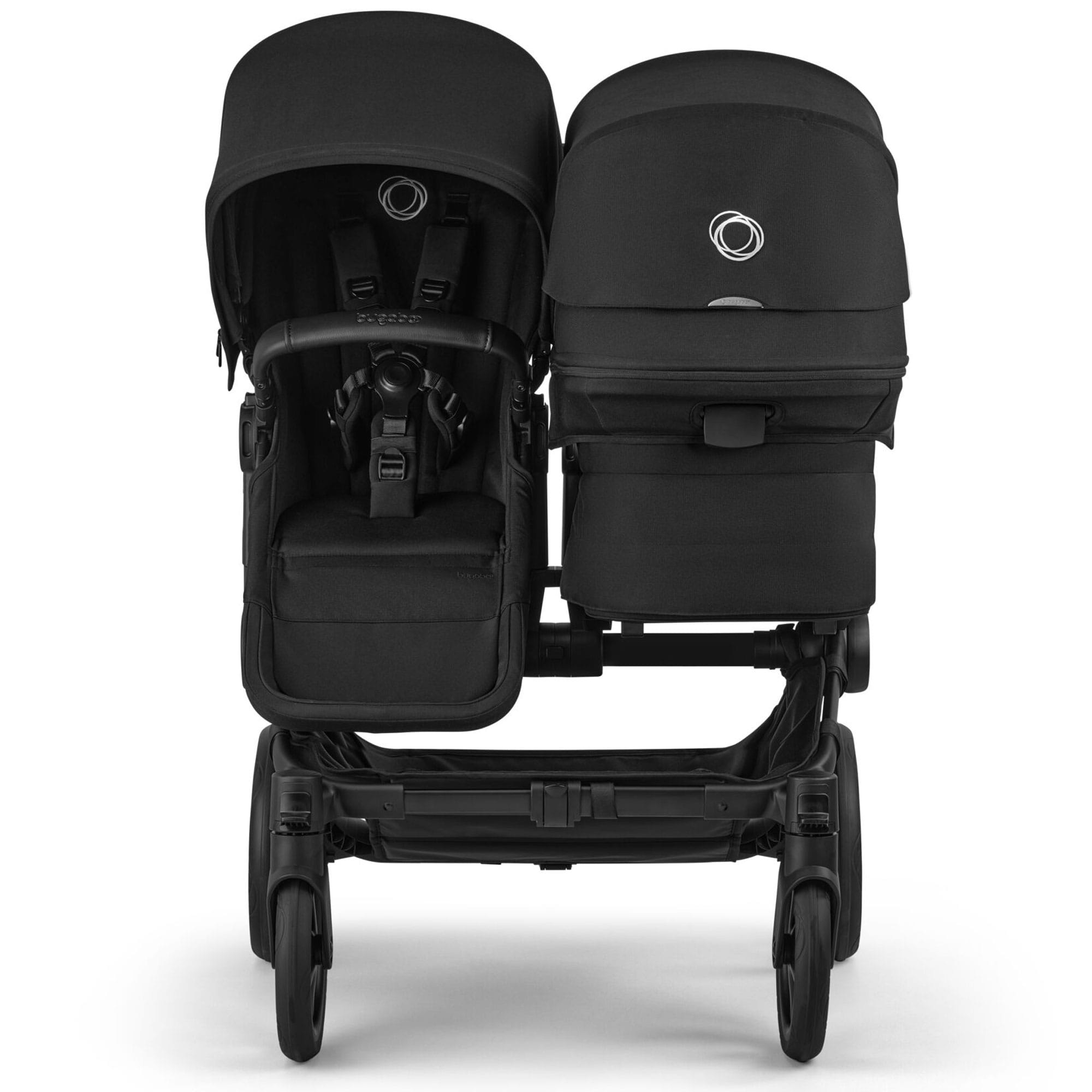 Bugaboo Donkey 6 Double Ultimate Newborn Bundle in Heritage Black Travel Systems 21673-HER-BLK 8717447404170