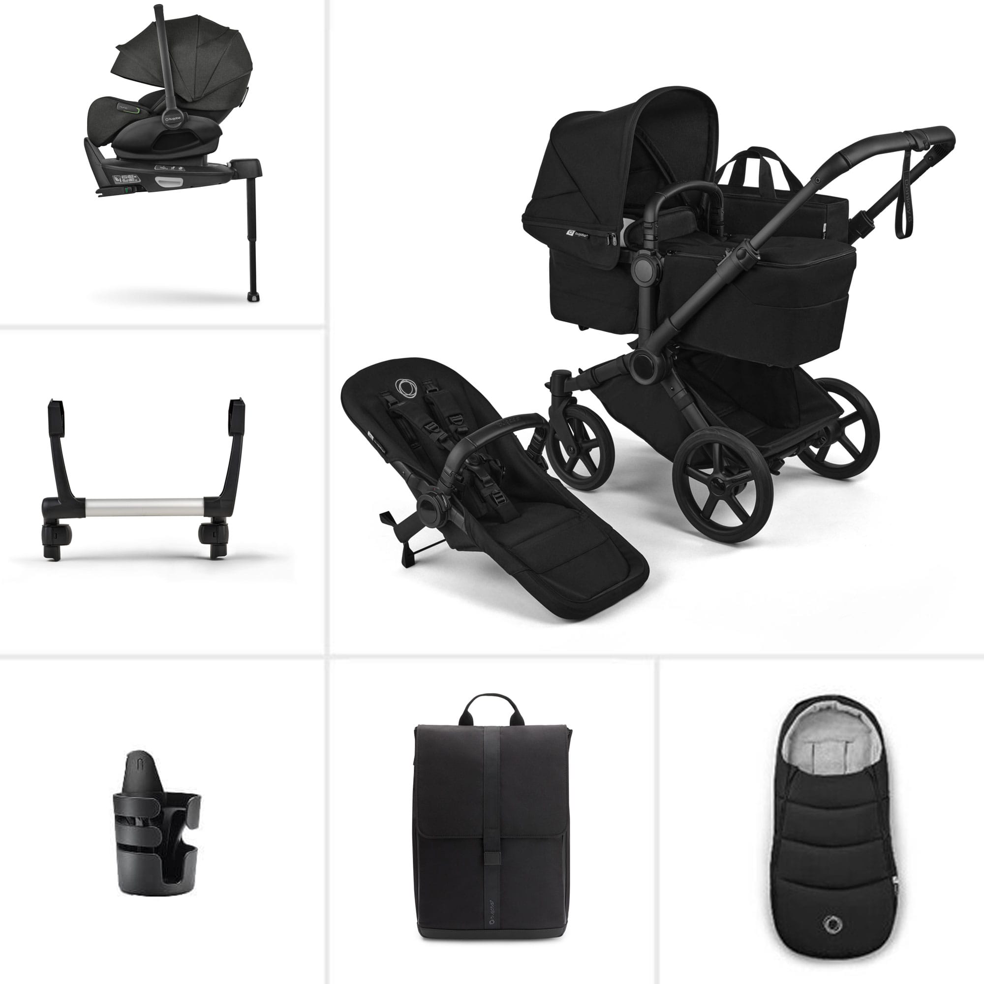 Bugaboo Donkey 6 Single Ultimate Newborn Bundle in Heritage Black Travel Systems 21660-HER-BLK 8717447404170