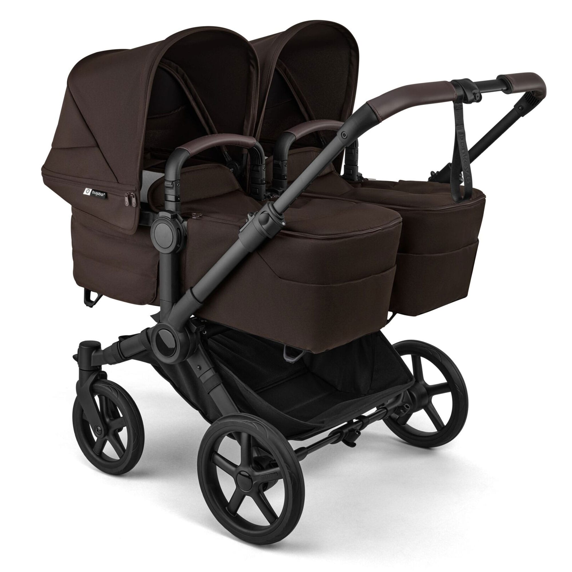Bugaboo Donkey 6 Twin Ultimate Newborn Bundle in Cocoa Brown Travel Systems 21687-COC-BRN 8717447361534