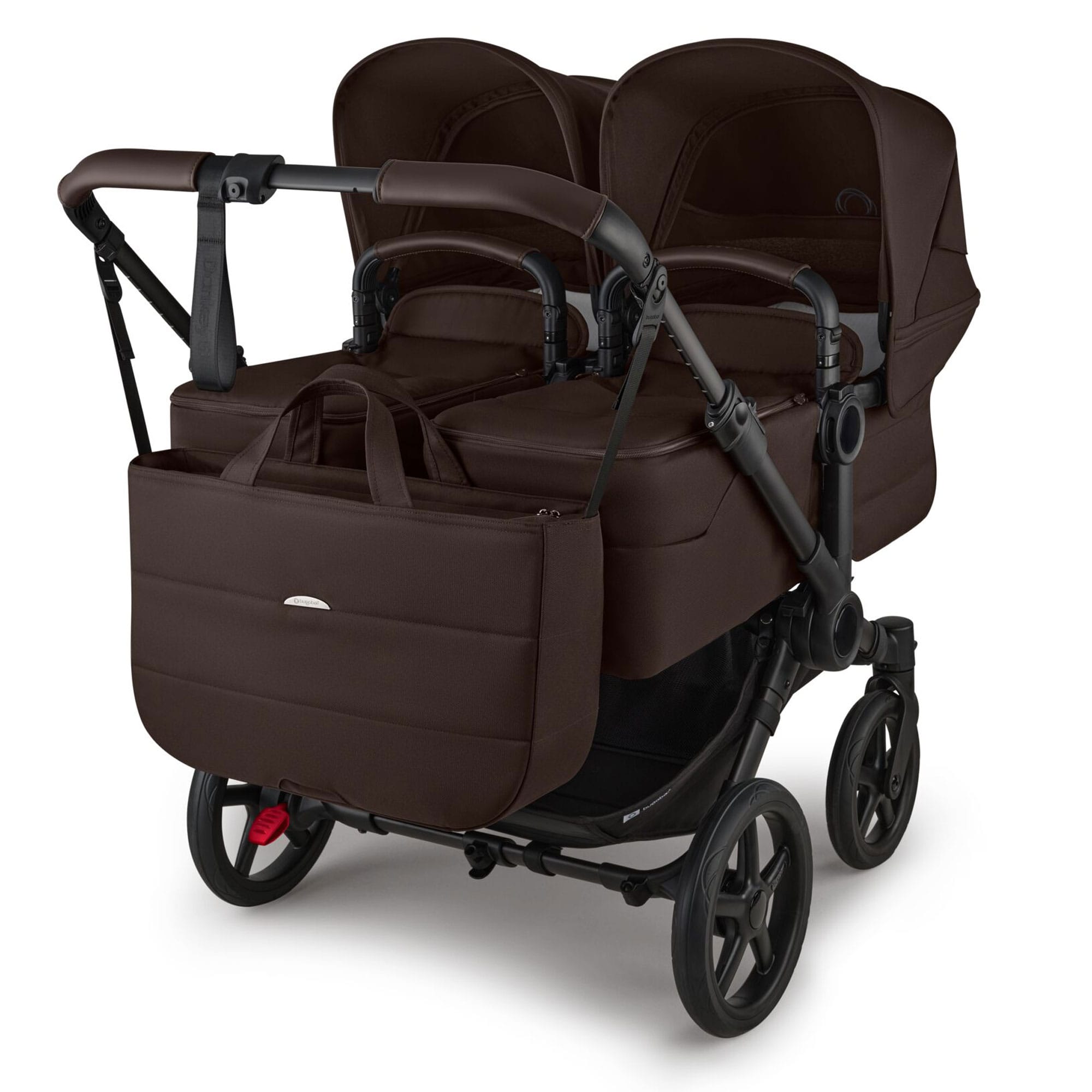 Bugaboo Donkey 6 Twin Ultimate Newborn Bundle in Cocoa Brown Travel Systems 21687-COC-BRN 8717447361534