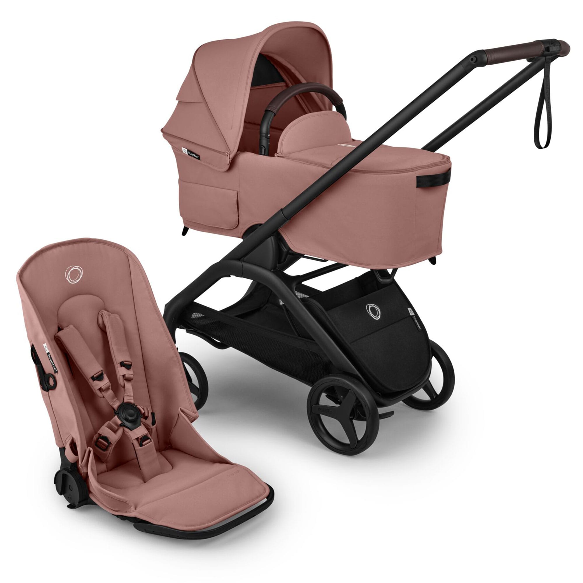 Bugaboo Dragonfly Plus Ultimate Maxi-Cosi Travel System in Dusty Pink Travel Systems