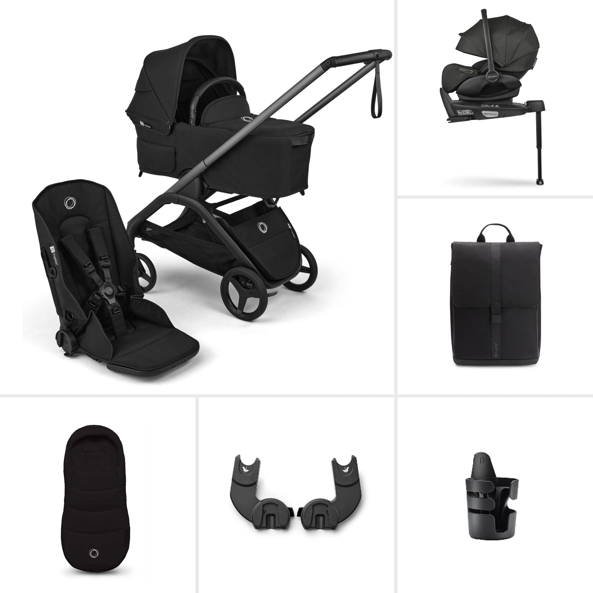 Bugaboo Dragonfly Plus Ultimate Newborn Bundle - Heritage Black Travel Systems BUG-DFLY-PLUS-ULT-3 8717447399094