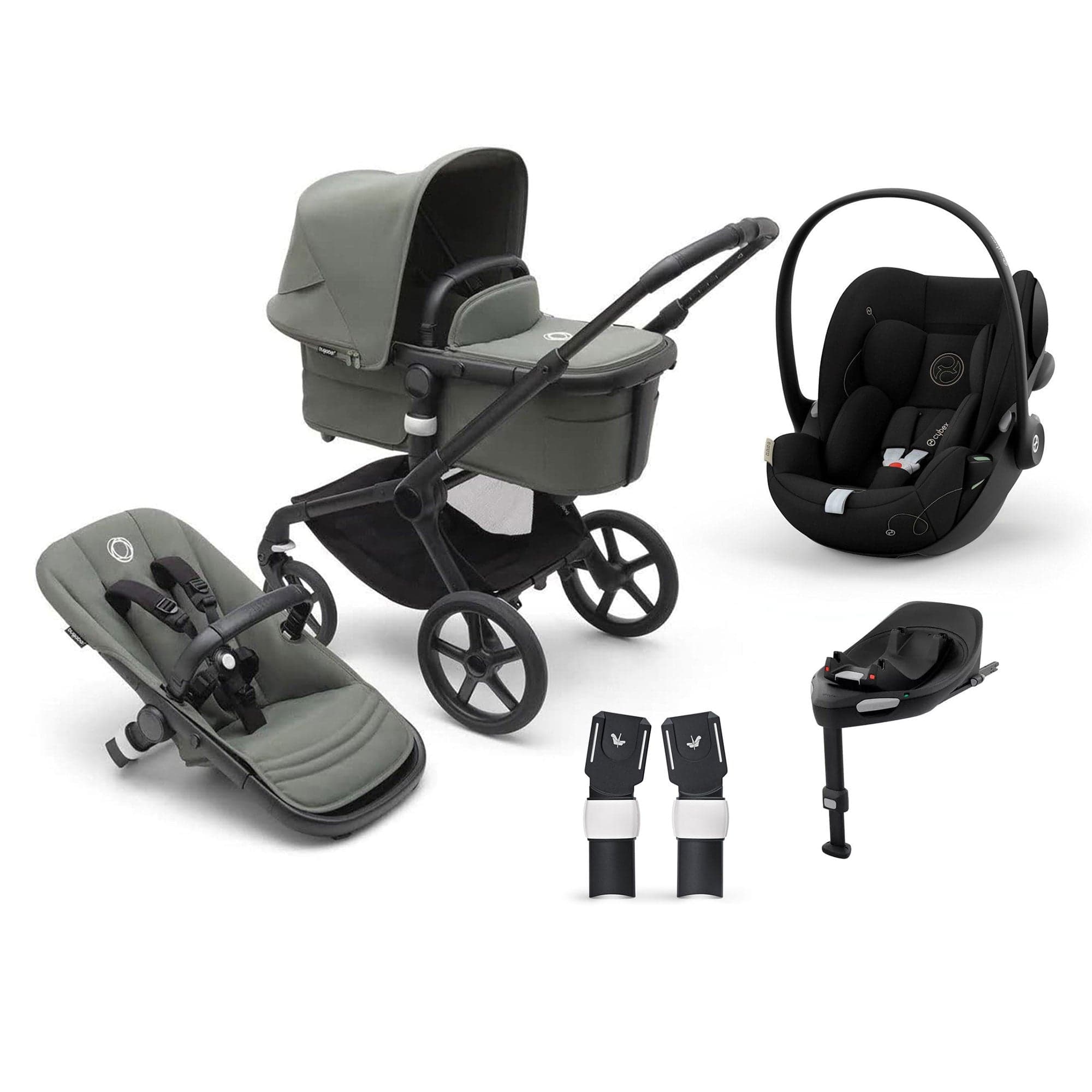 Bugaboo Fox 5 Cybex Travel System - Forest Green Travel Systems