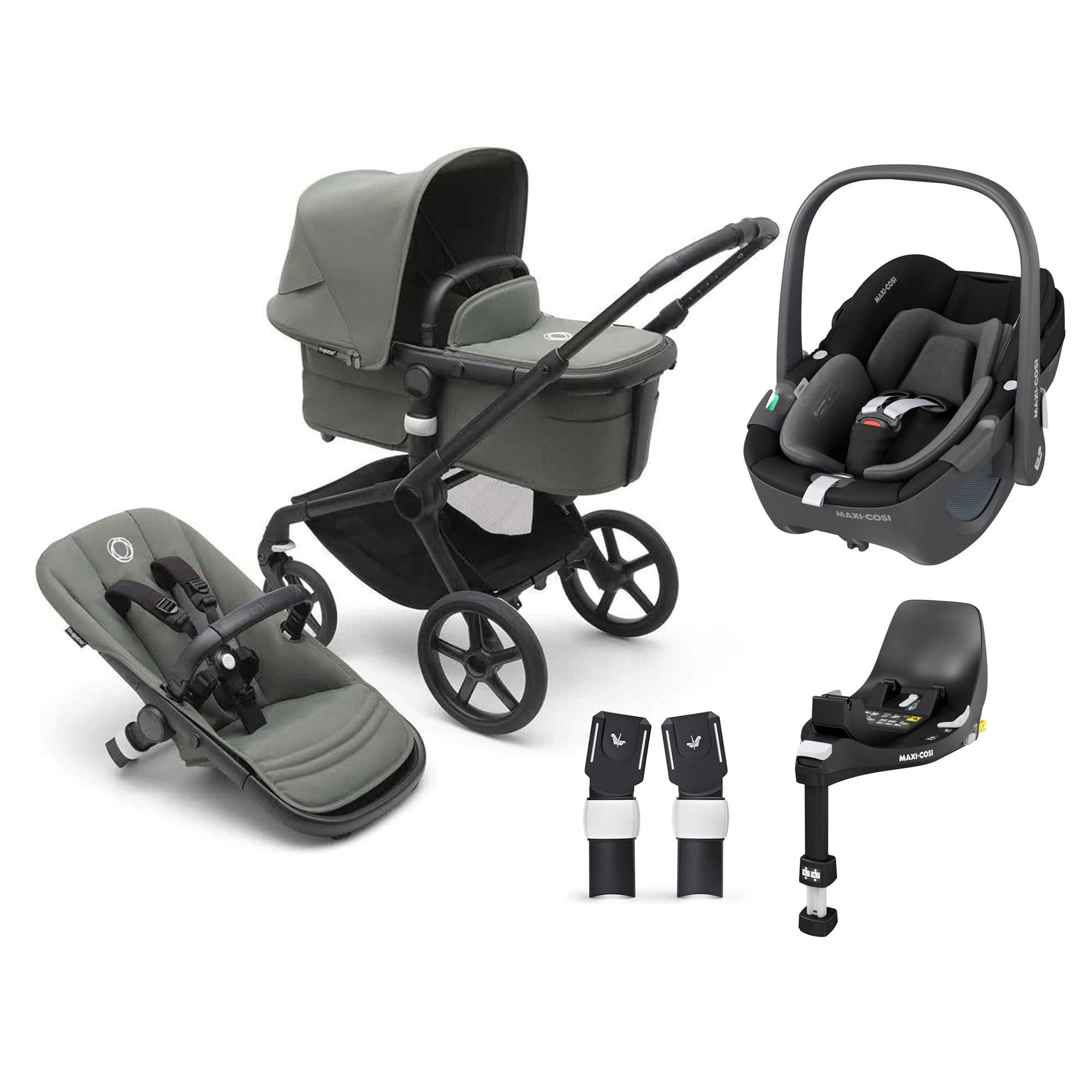 Bugaboo Fox 5 Maxi-Cosi Travel System - Forest Green Travel Systems 15143-FOR-GRN 8717447252788