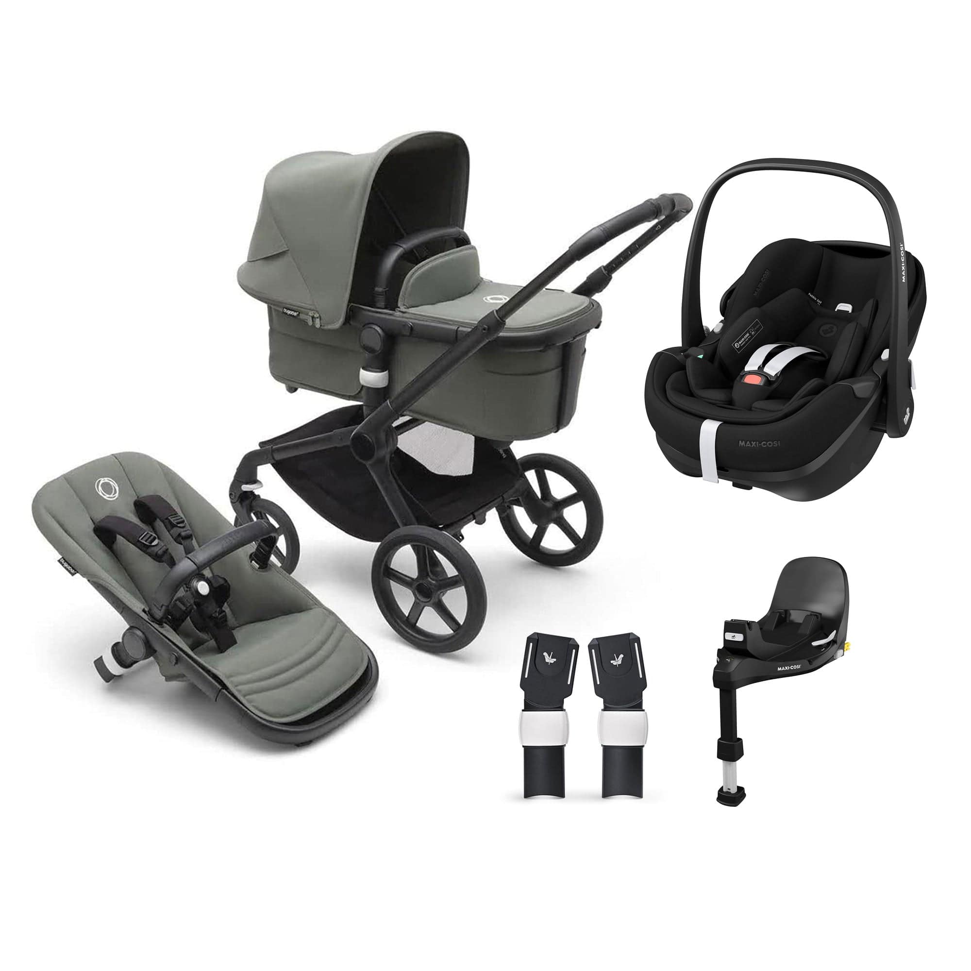 Bugaboo Fox 5 Maxi-Cosi Travel System - Forest Green Travel Systems 15147-FOR-GRN 8717447252788